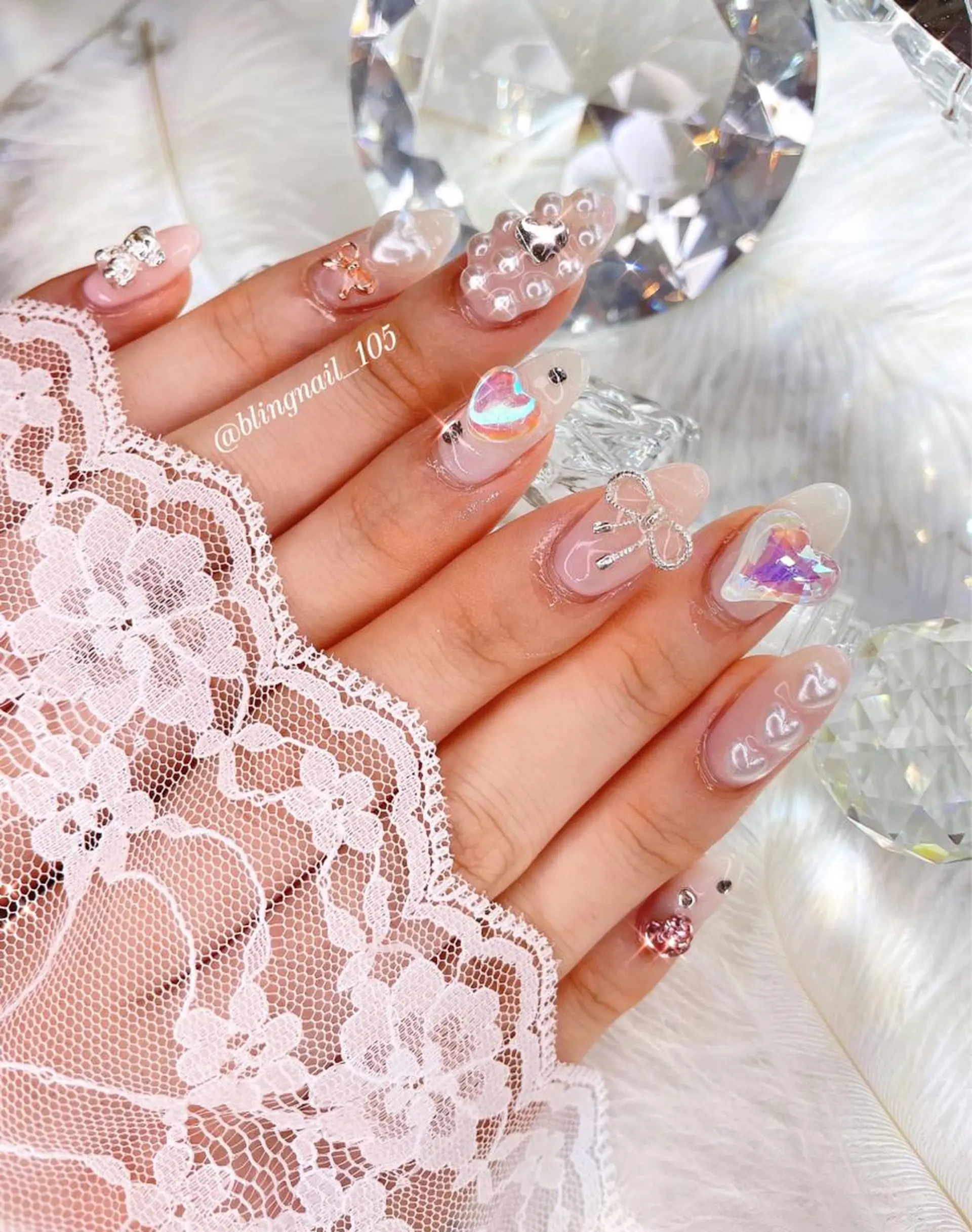 ネイル 23時まで❤︎韓国、 ワンホンネイルのネイルデザイン