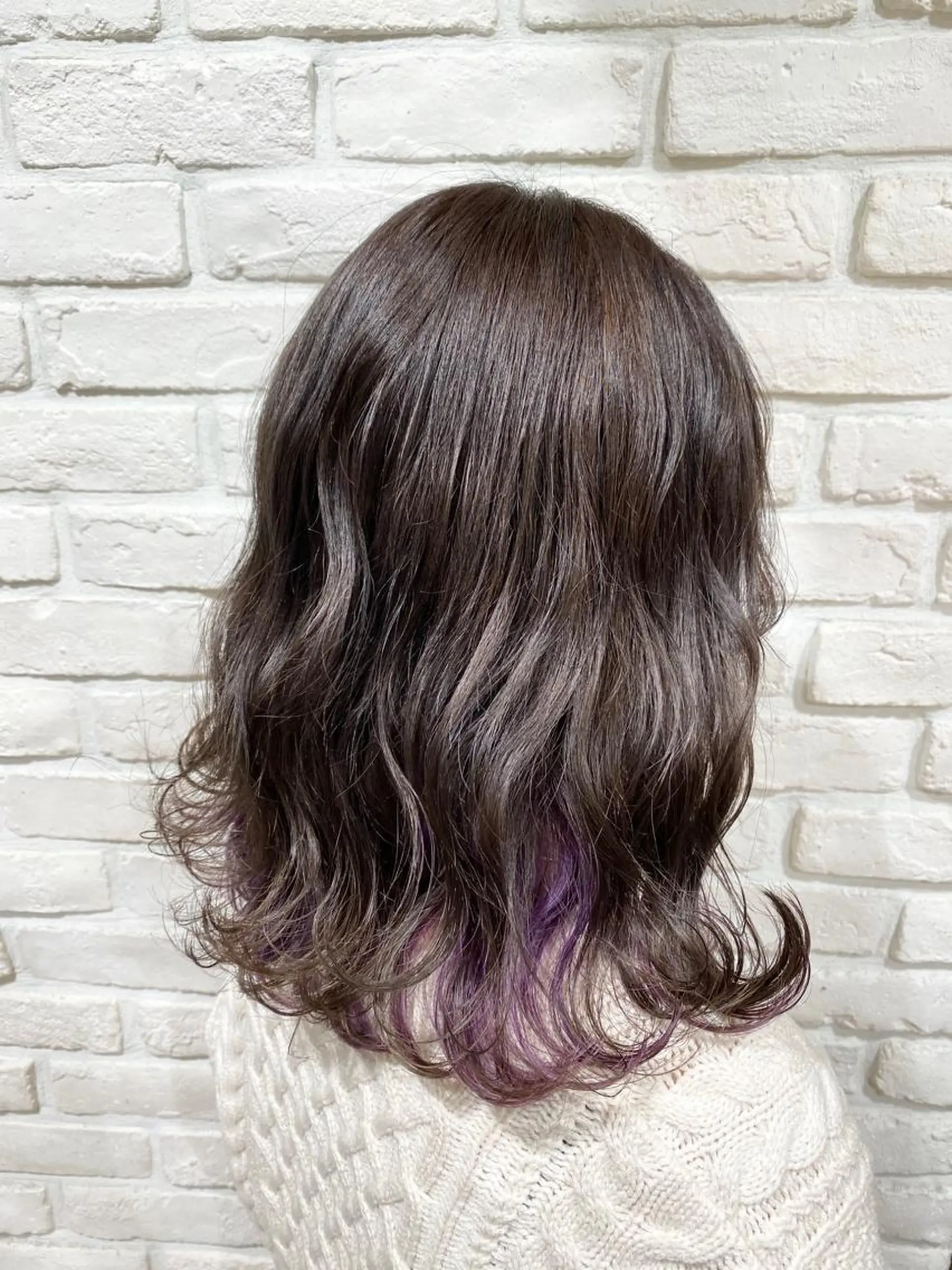 ミディアム カラー ヘアアレンジ ベージュカラー🧸 伊藤なつみのヘアスタイル