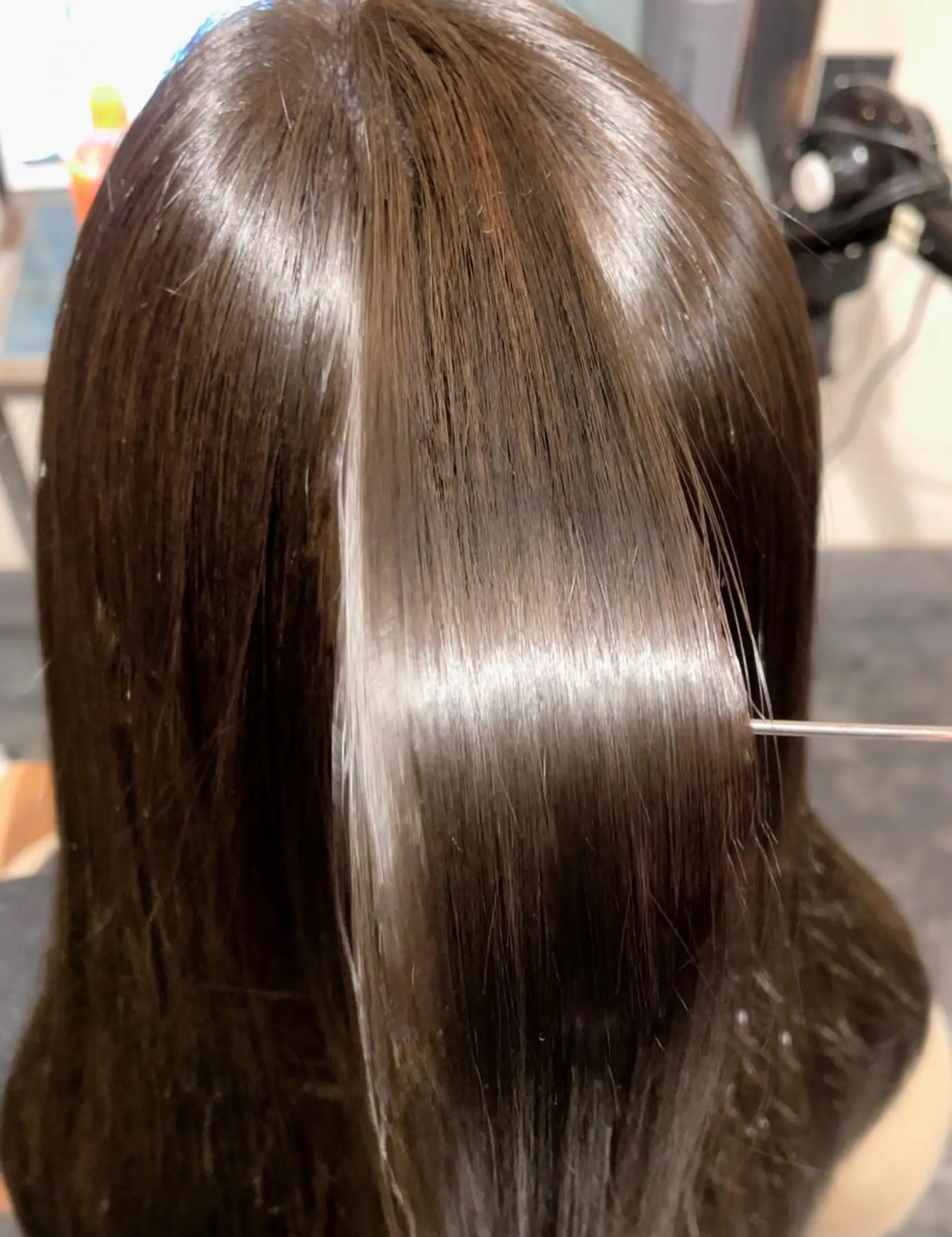 ロング 酸性ストレート 縮毛矯正 トリートメント 泉 堅也のヘアスタイル