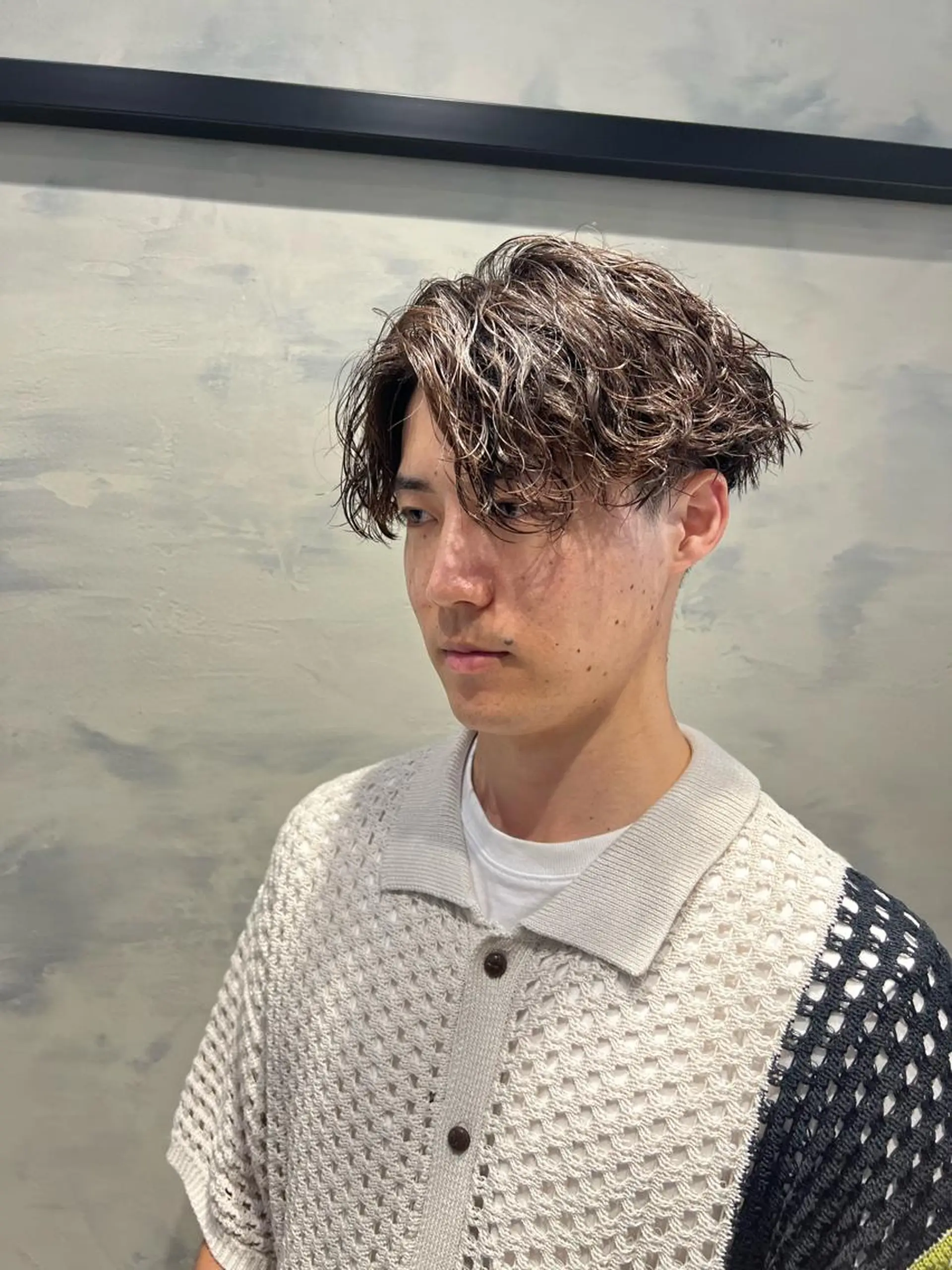 ショート カット パーマ バレイヤージュ職人 🔥代表YU-SHIのヘアスタイル