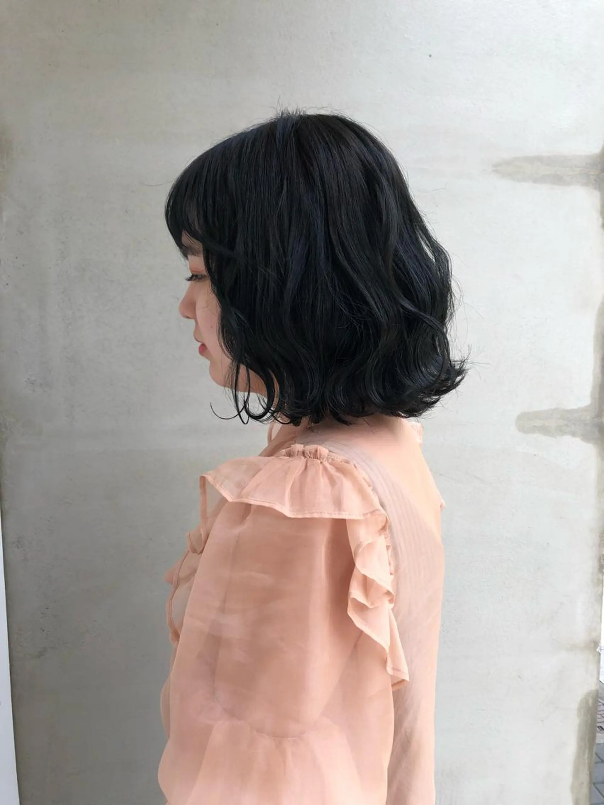 ミディアム カラー a rikaのヘアスタイル