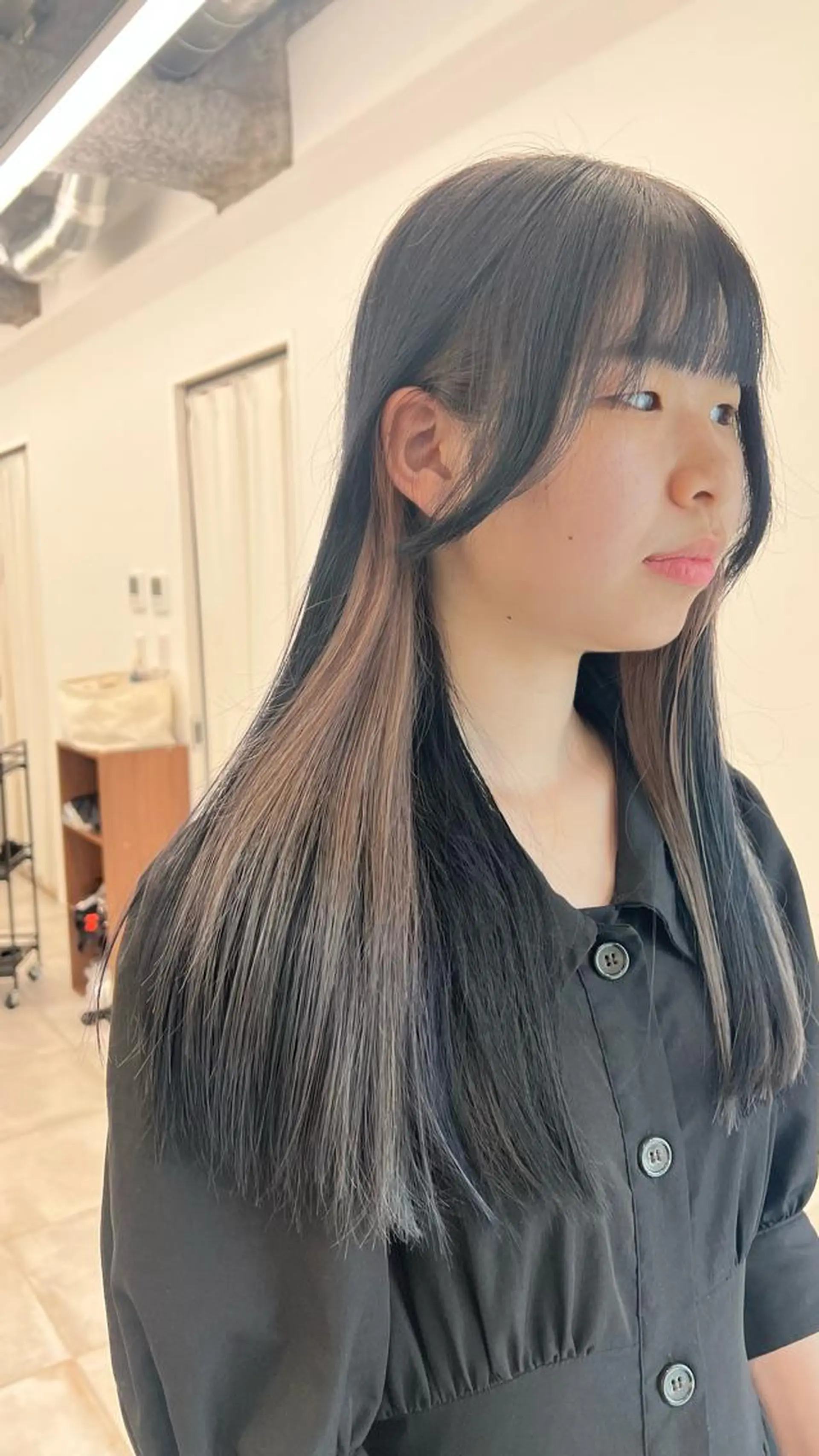 ロング カラー ヘアカラー トリートメント 赤みゼロ/透明感 カラー🌿KANTAのヘアスタイル