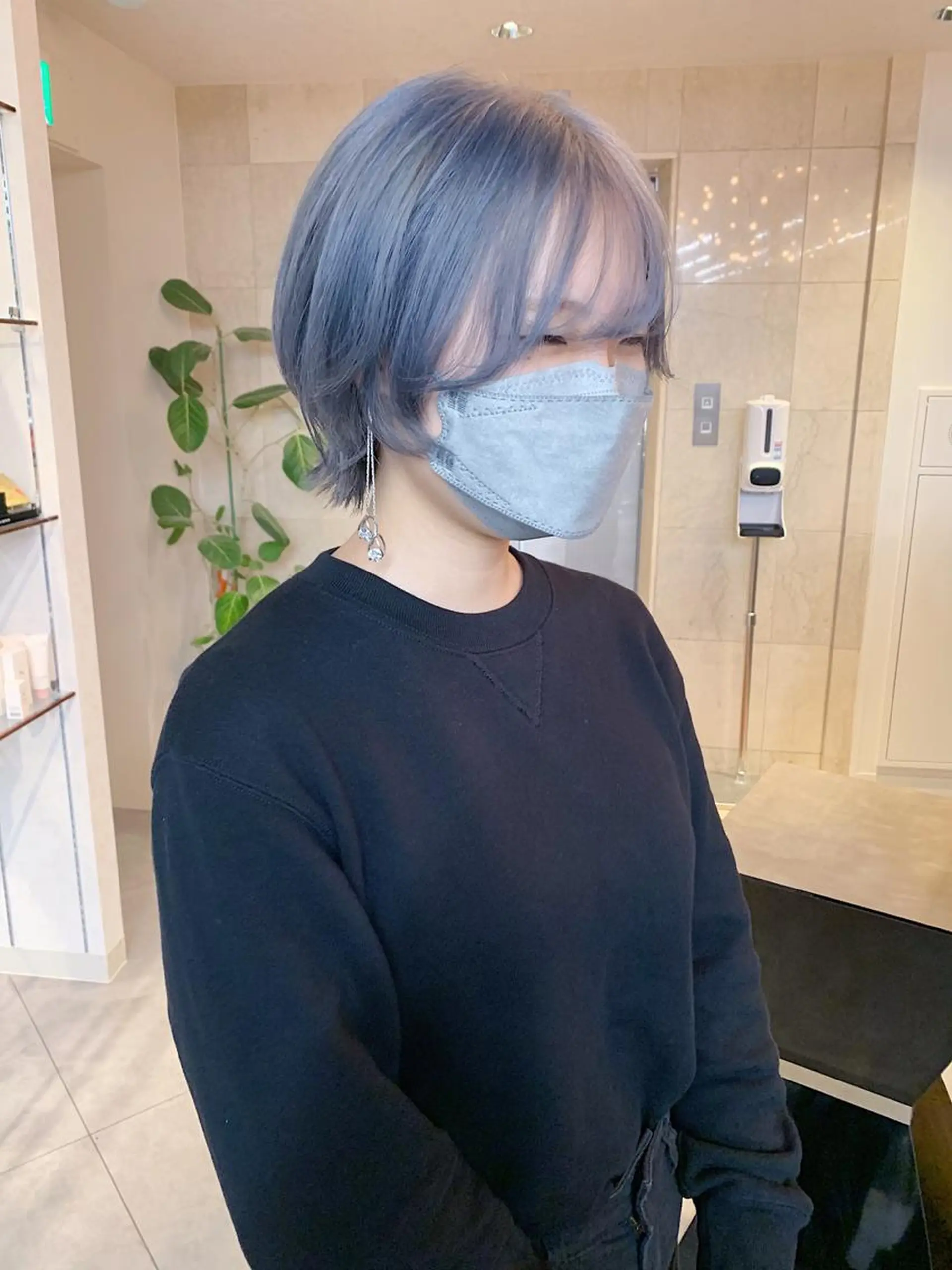 ショート カラー ヘアアレンジ 韓国×艶髪 さきのヘアスタイル