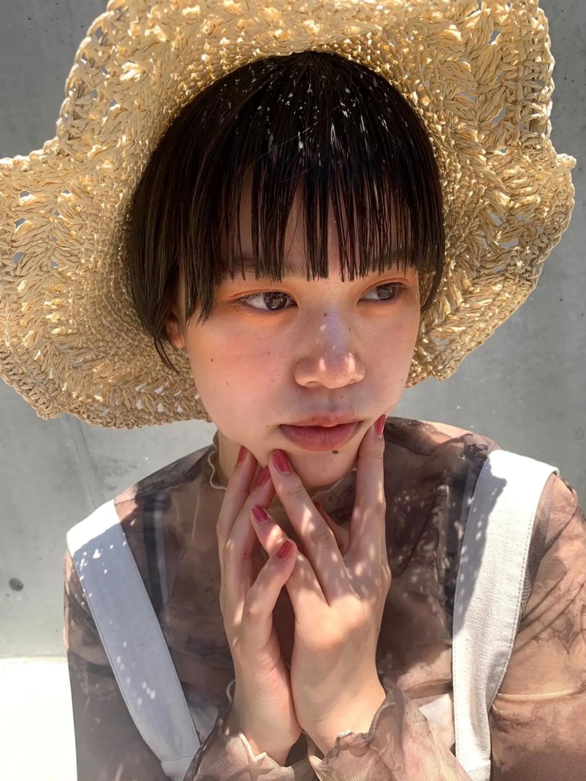 ショート 縮毛矯正 鈴木 三保のヘアスタイル