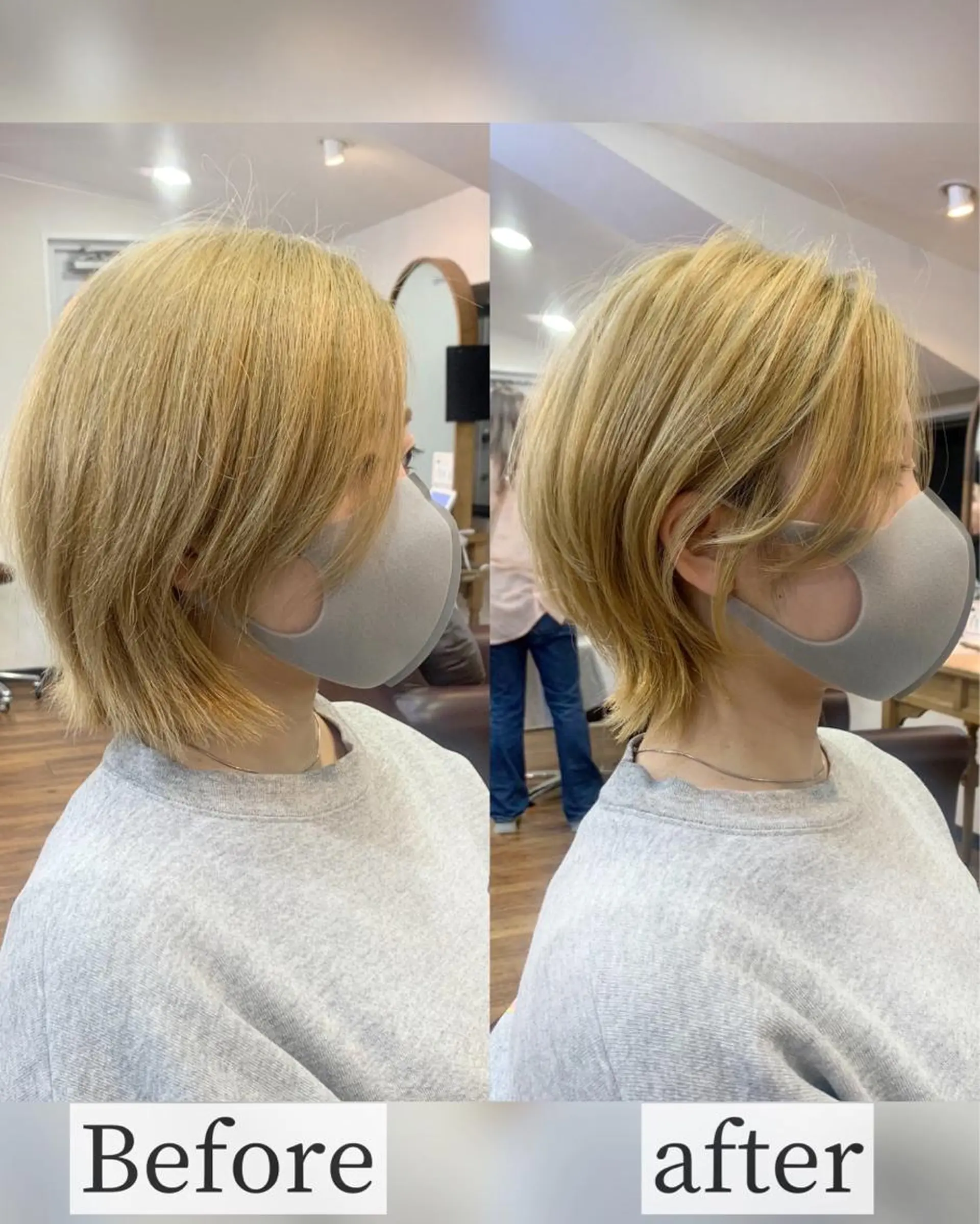 ショート カラー 縮毛矯正/ショート/ レイヤー/畑中正敏のヘアスタイル