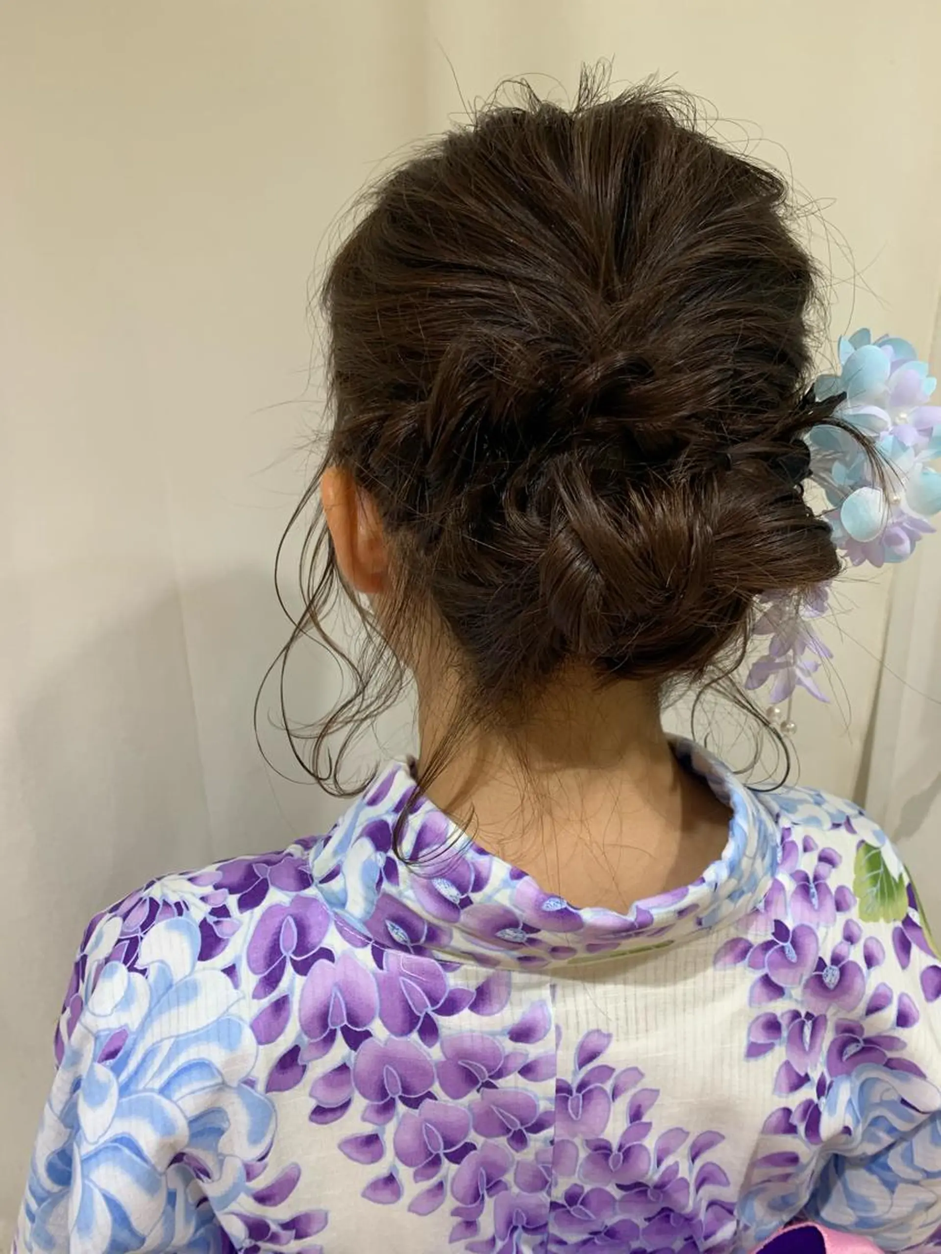 ロング ヘアアレンジ きむえり/髪質改善 /うねり広がり改善のヘアスタイル