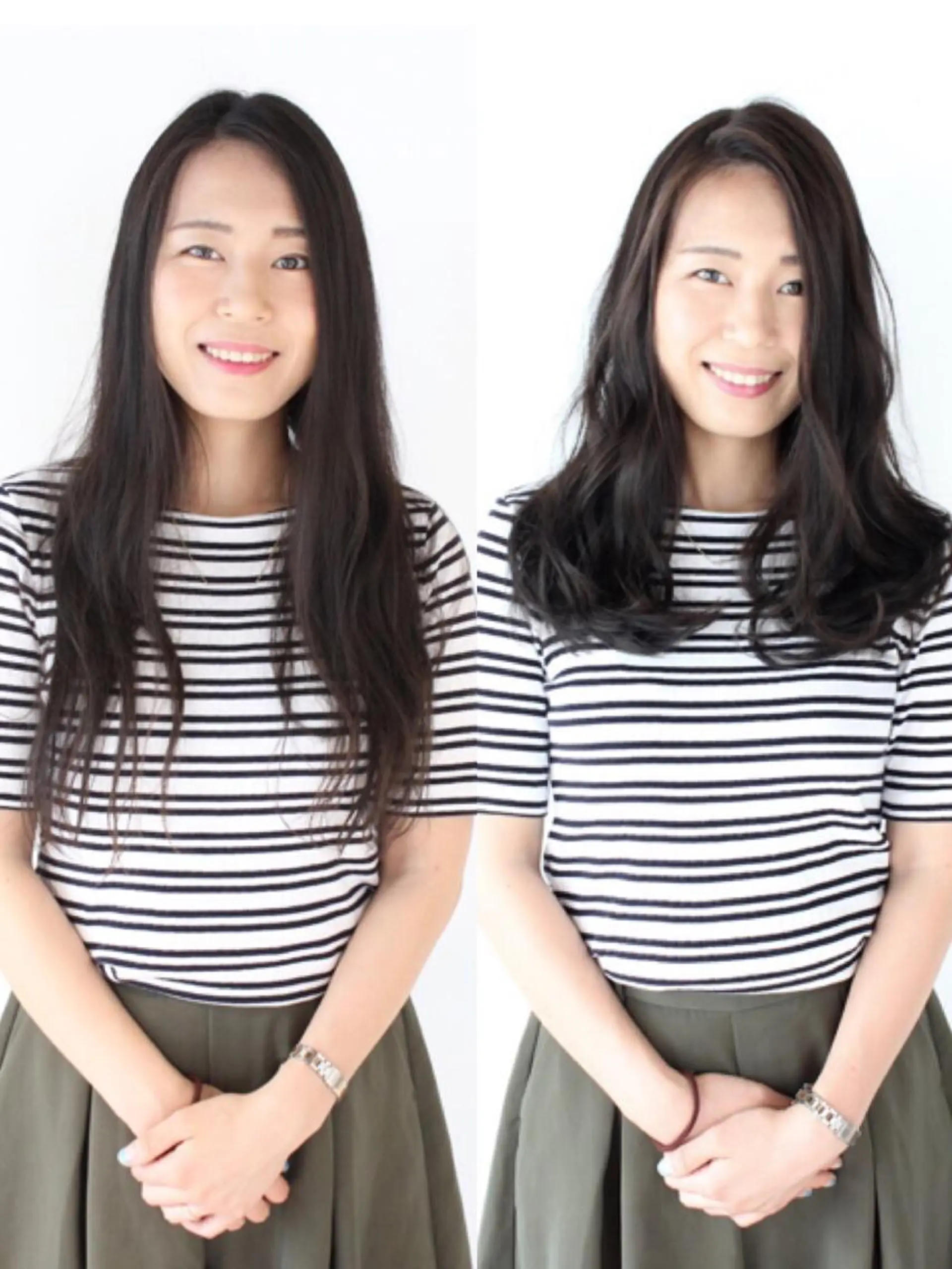 セミロング 河野 薫のヘアスタイル