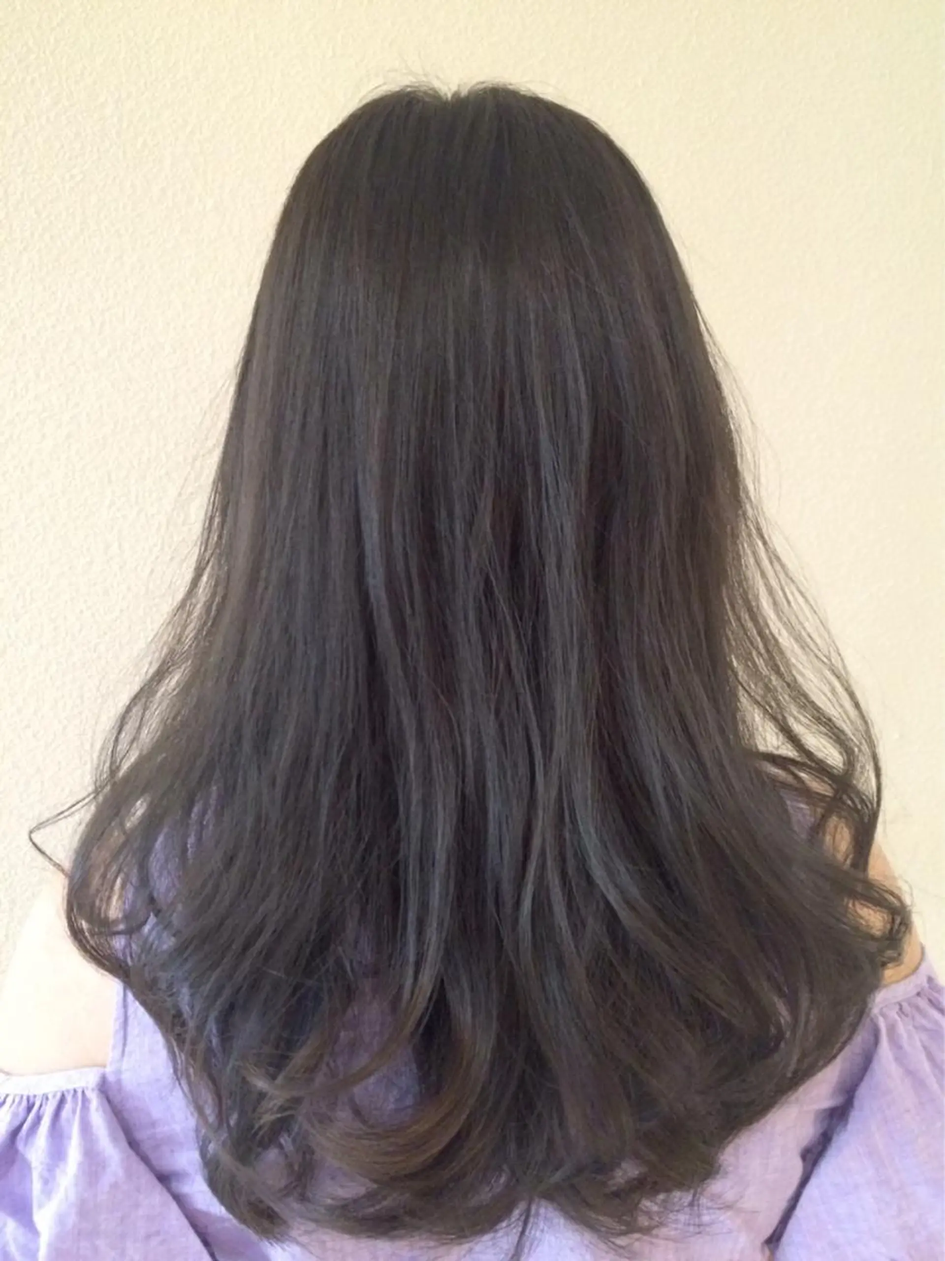 セミロング カラー 龍 門のヘアスタイル