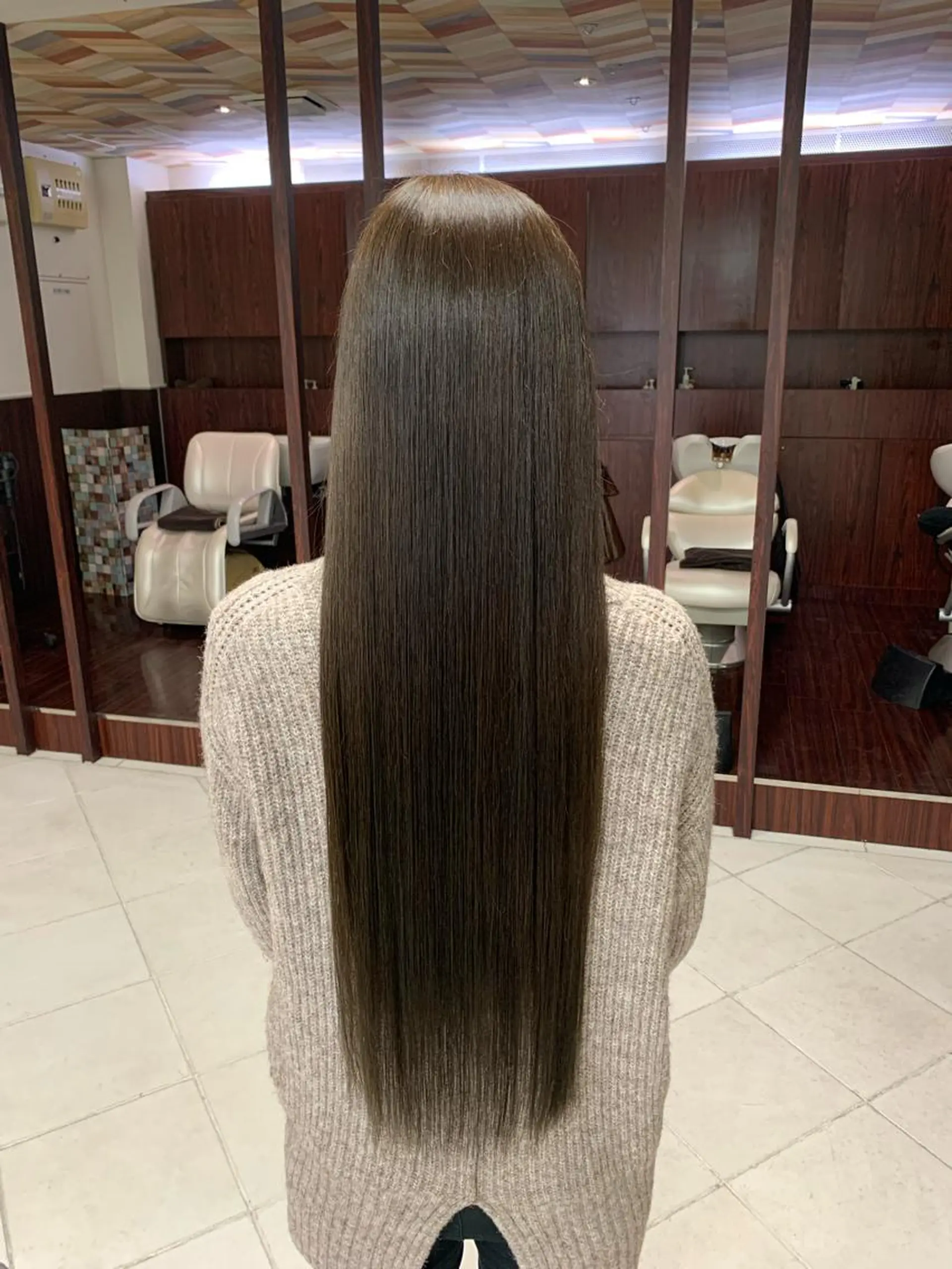 カラー アッシュ カット 縮毛矯正 酸性ストレート特化 メンズも歓迎 細谷のヘアスタイル