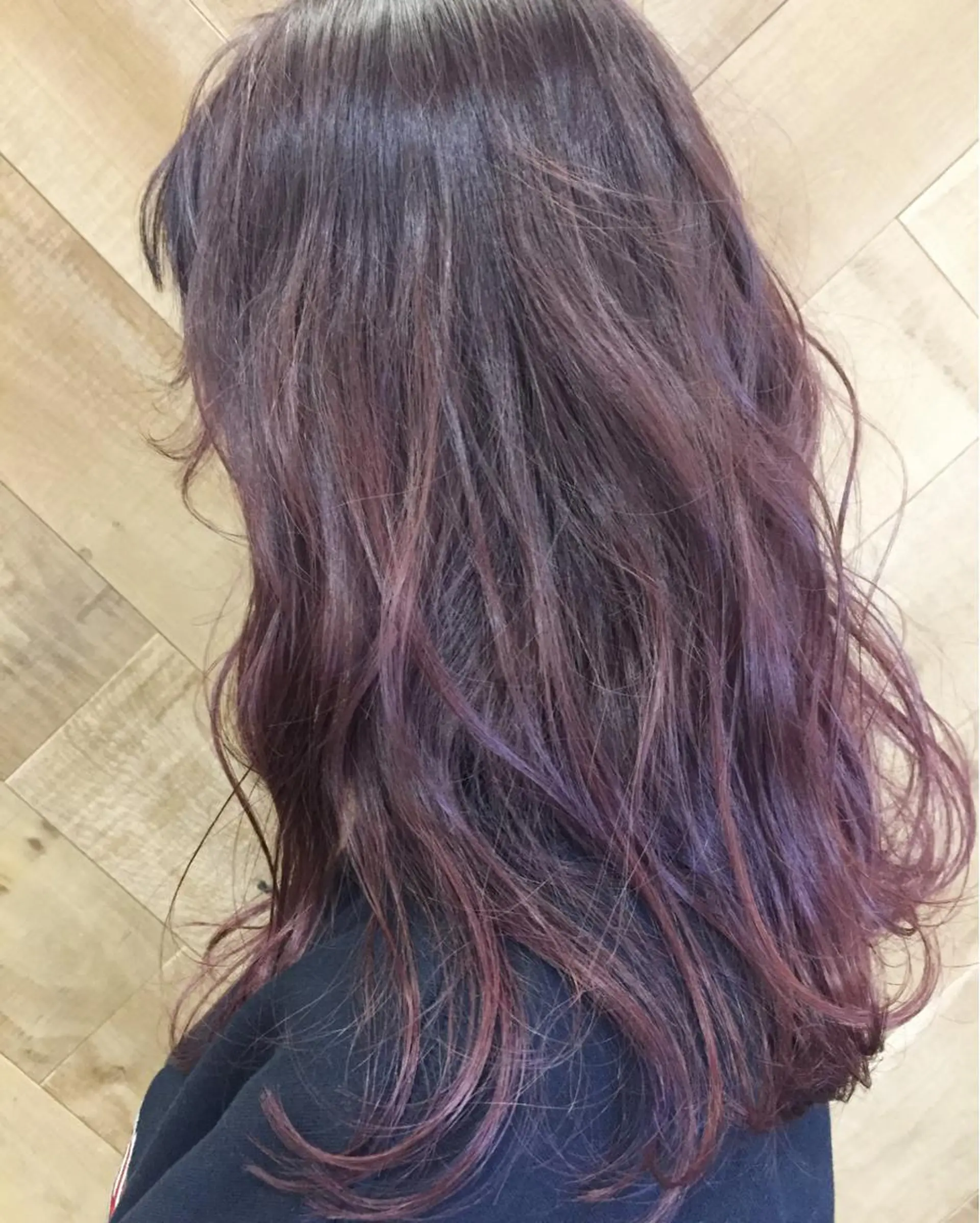 ロング ハイライト 髪質改善 縮毛矯正 トリートメント 酸熱トリートメント ヘアカラー トリートメント 中川 勝友のヘアスタイル