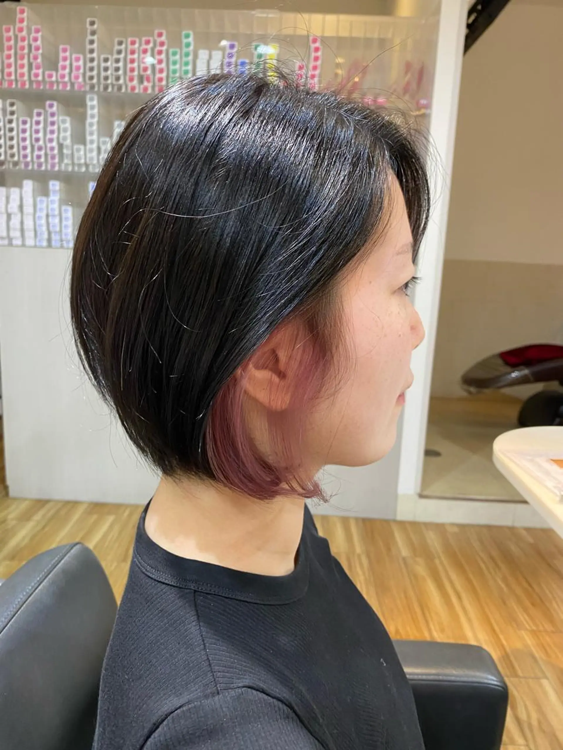 ショート カラー ピンクカラー 土井 祐之介のヘアスタイル