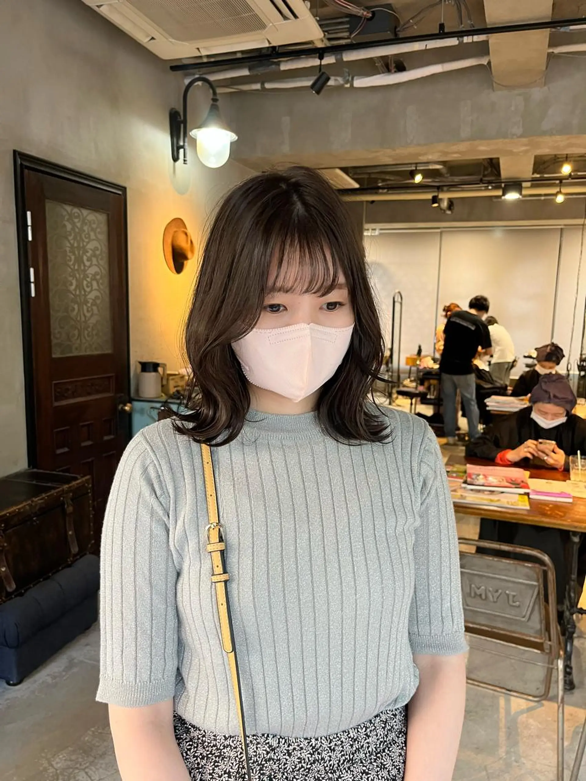 ミディアム くびれヘア 韓国風ヘア レイヤーカット カット ヘアカラー トリートメント ✨メンズスタイル✨ Daiのヘアスタイル