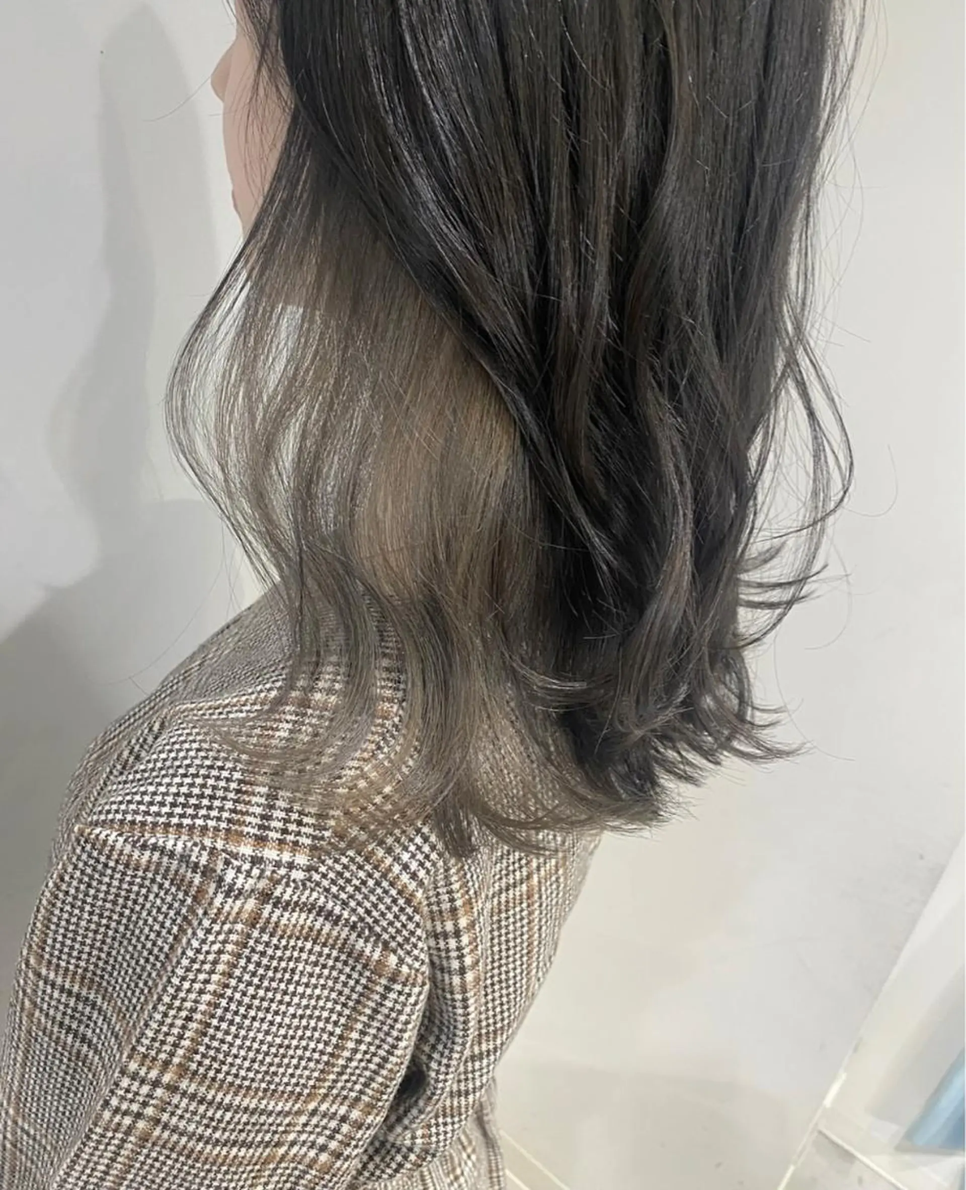 ミディアム カラー ブリーチ グレージュ カット ヘアカラー トリートメント scene. haraのヘアスタイル