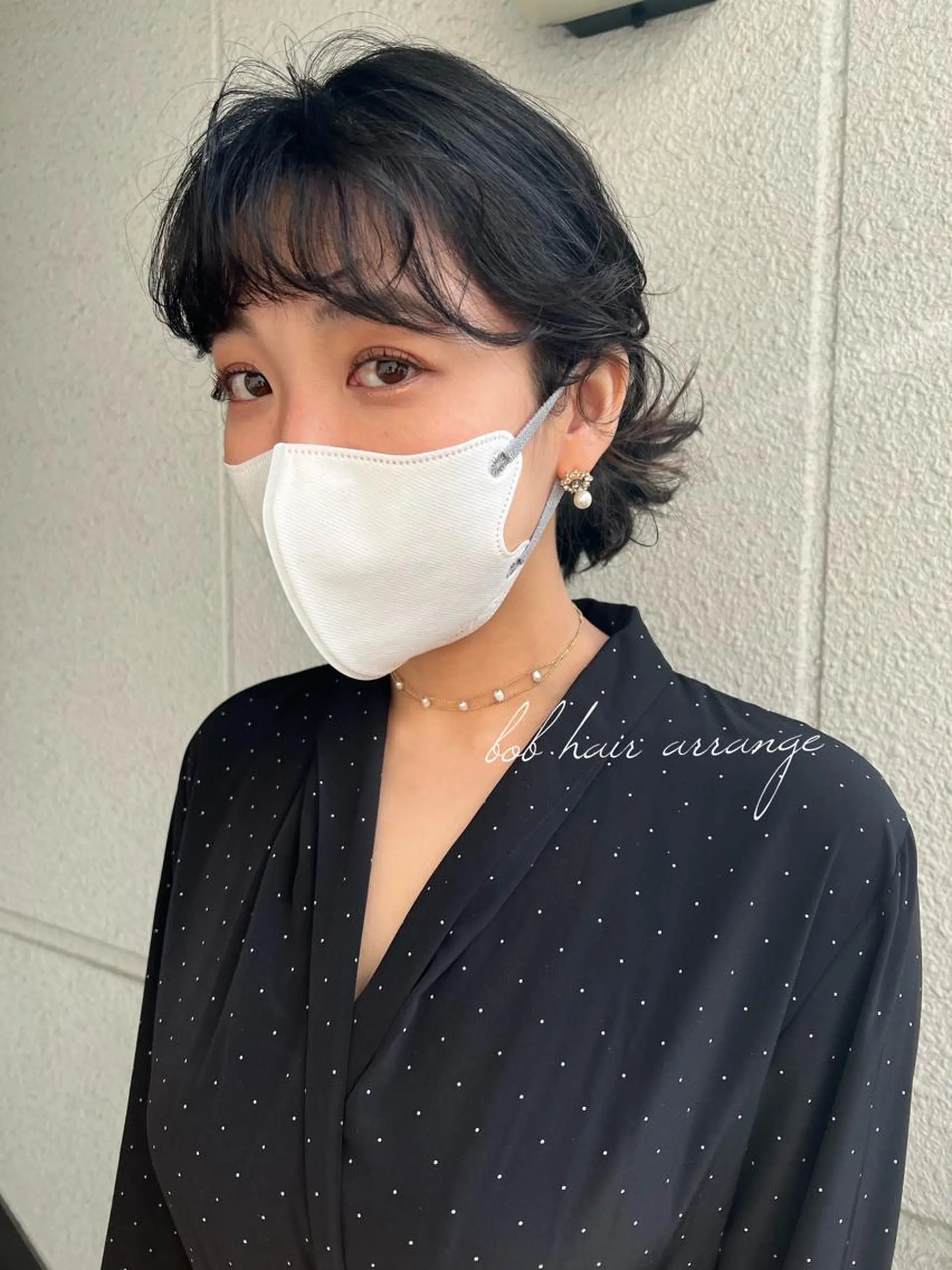 ミディアム ヘアアレンジ ボブ ヘアセット カラーパティシエ facce🌼ikoのヘアスタイル