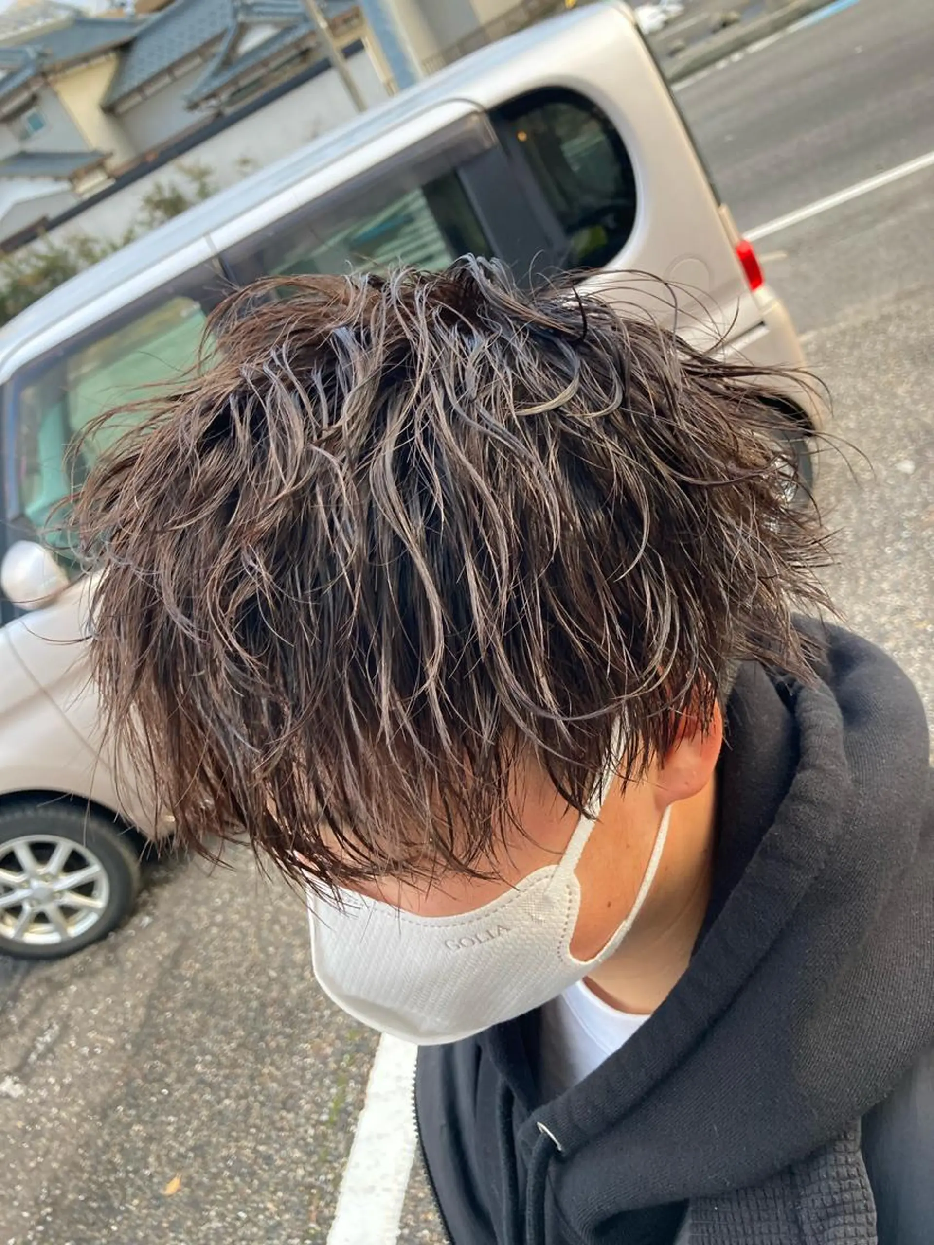 ミディアム パーマ メンズ 波巻きパーマ パーマが得意な【最高 悠斗】のヘアスタイル