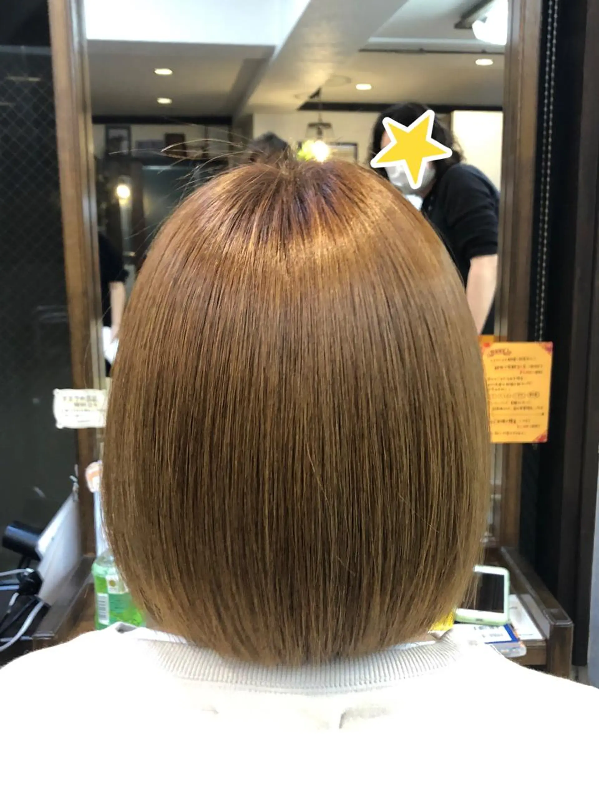 ミディアム カラー ボブ Natsu 。のヘアスタイル
