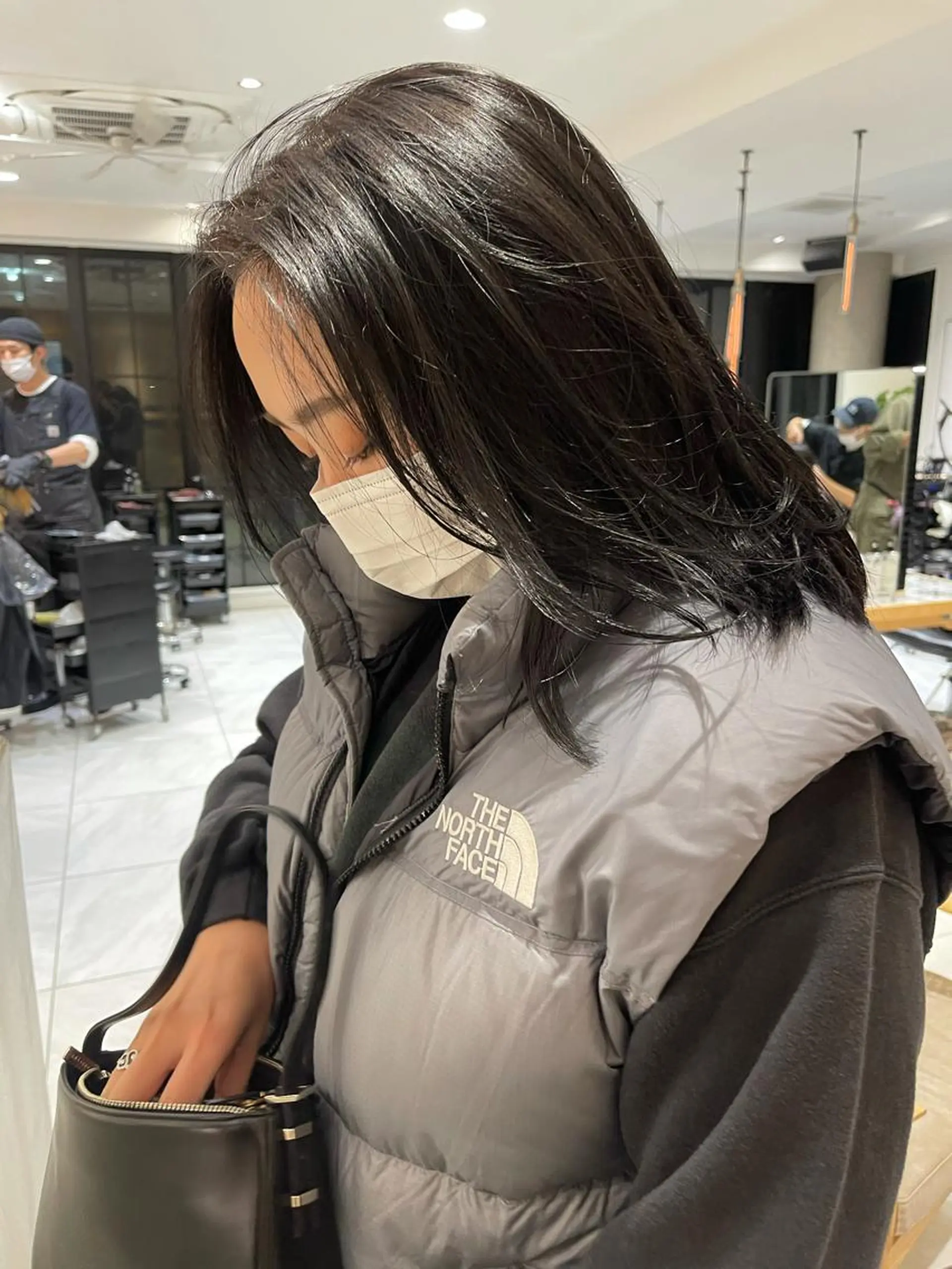 ミディアム カラー グレージュ ラベンダー/レイヤー スタイル🤎mamiのヘアスタイル