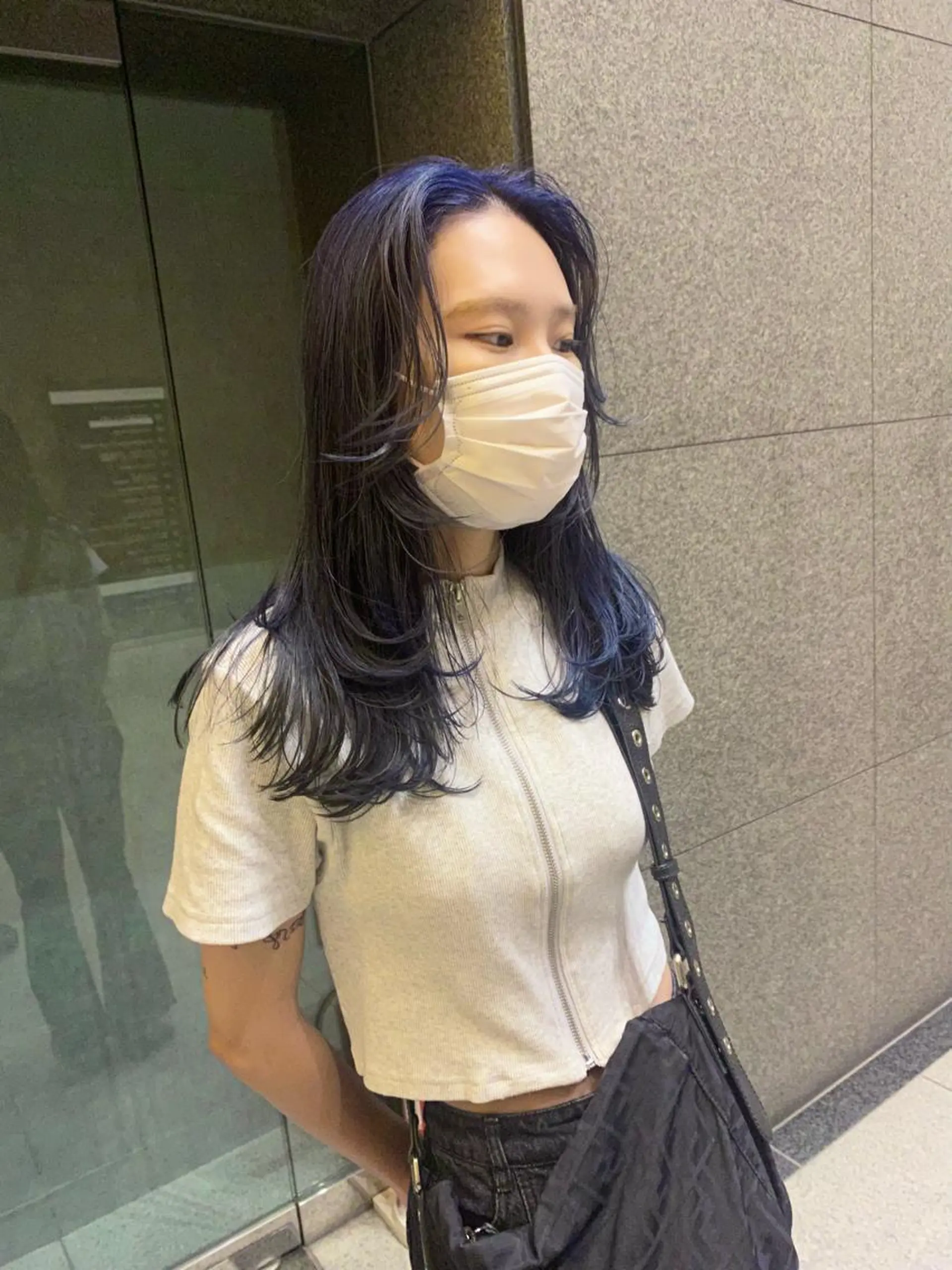 ロング デザインカラー/ボブ ブリーチカラー/ユリのヘアスタイル