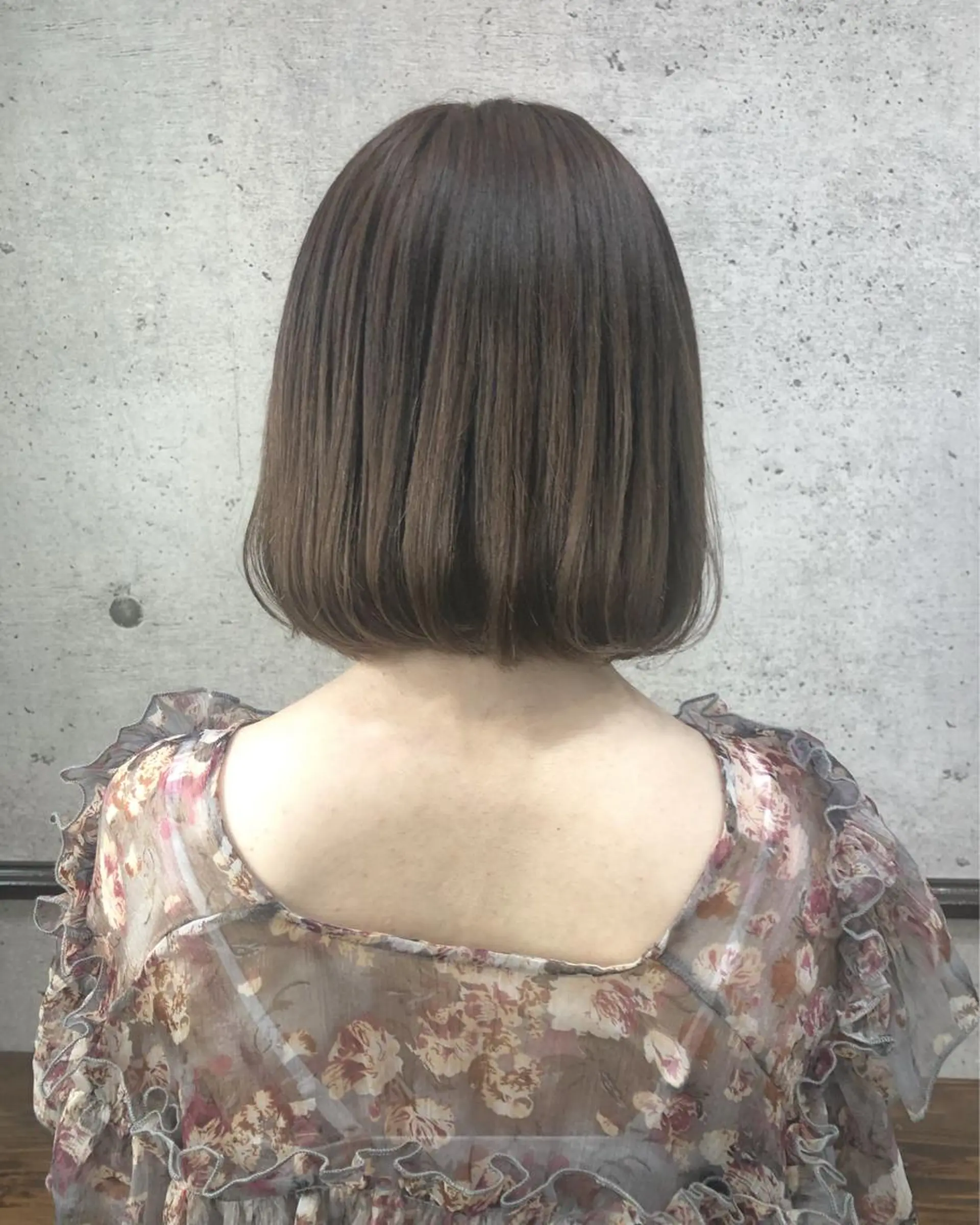 ショート カラー ボブ カット ヘアカラー 江原 彩華のヘアスタイル