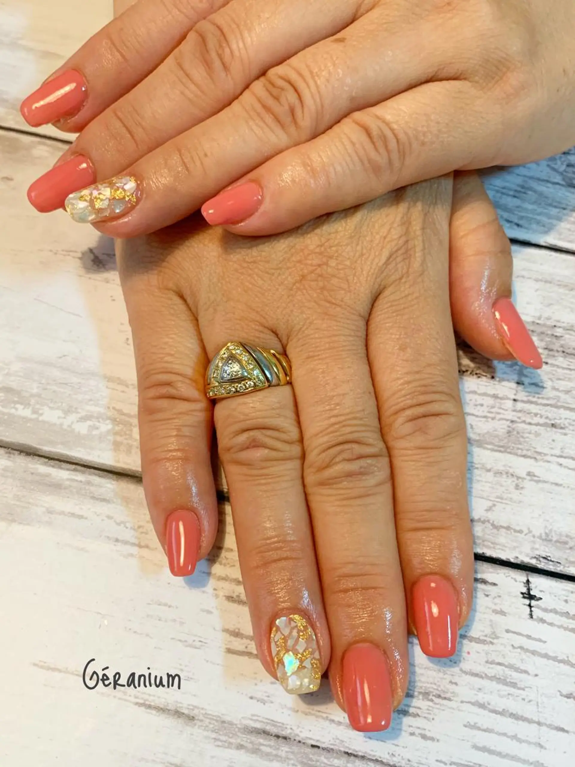 ネイル ハンドネイル フットネイル GéRanium Harukaのネイルデザイン