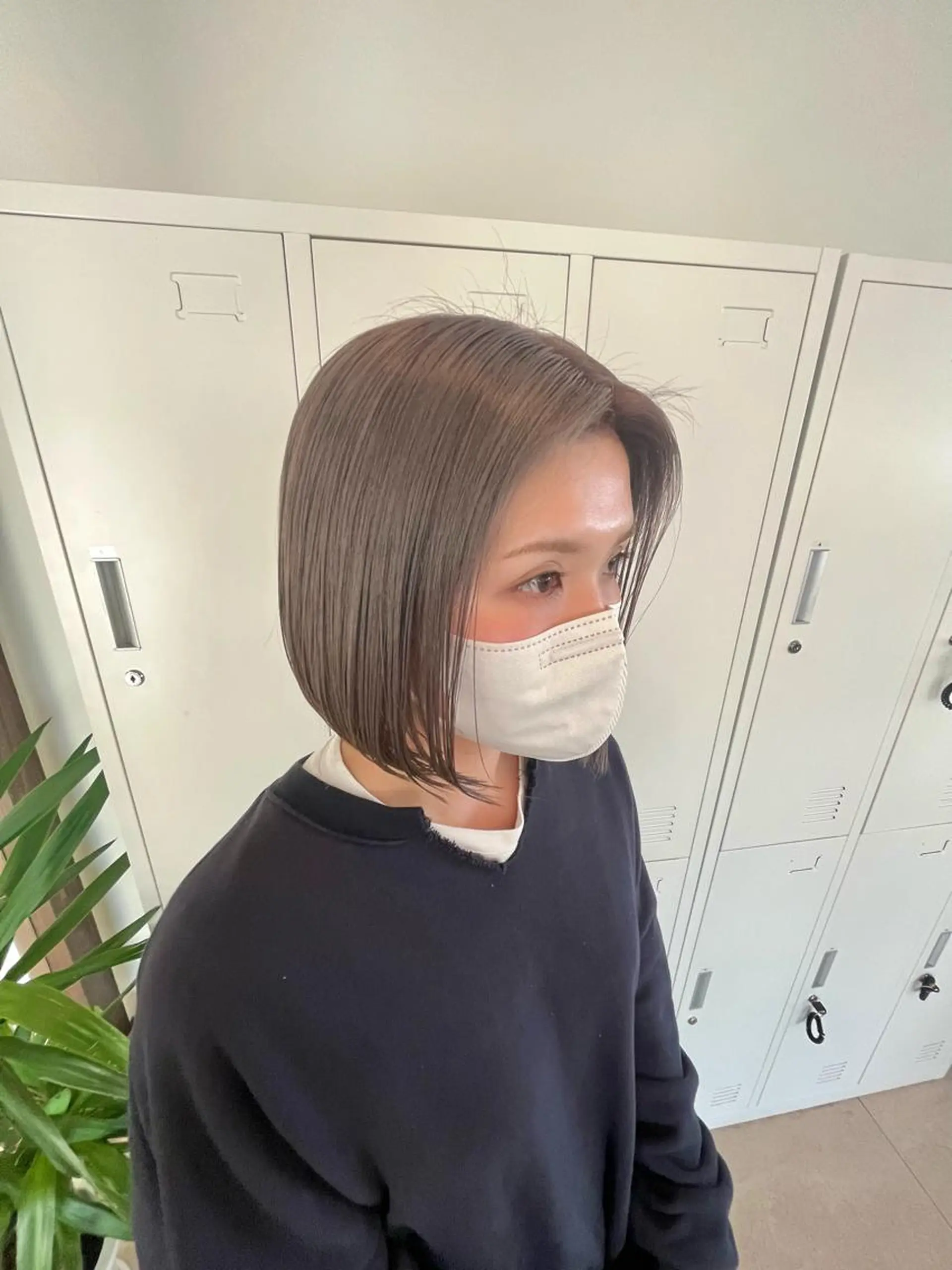 ミディアム カラー グレージュ ラベンダーカラー ラベンダーグレージュ ラベンダーグレー Emma ecole所属・Emma ecole /栄/RIOのヘアスタイル