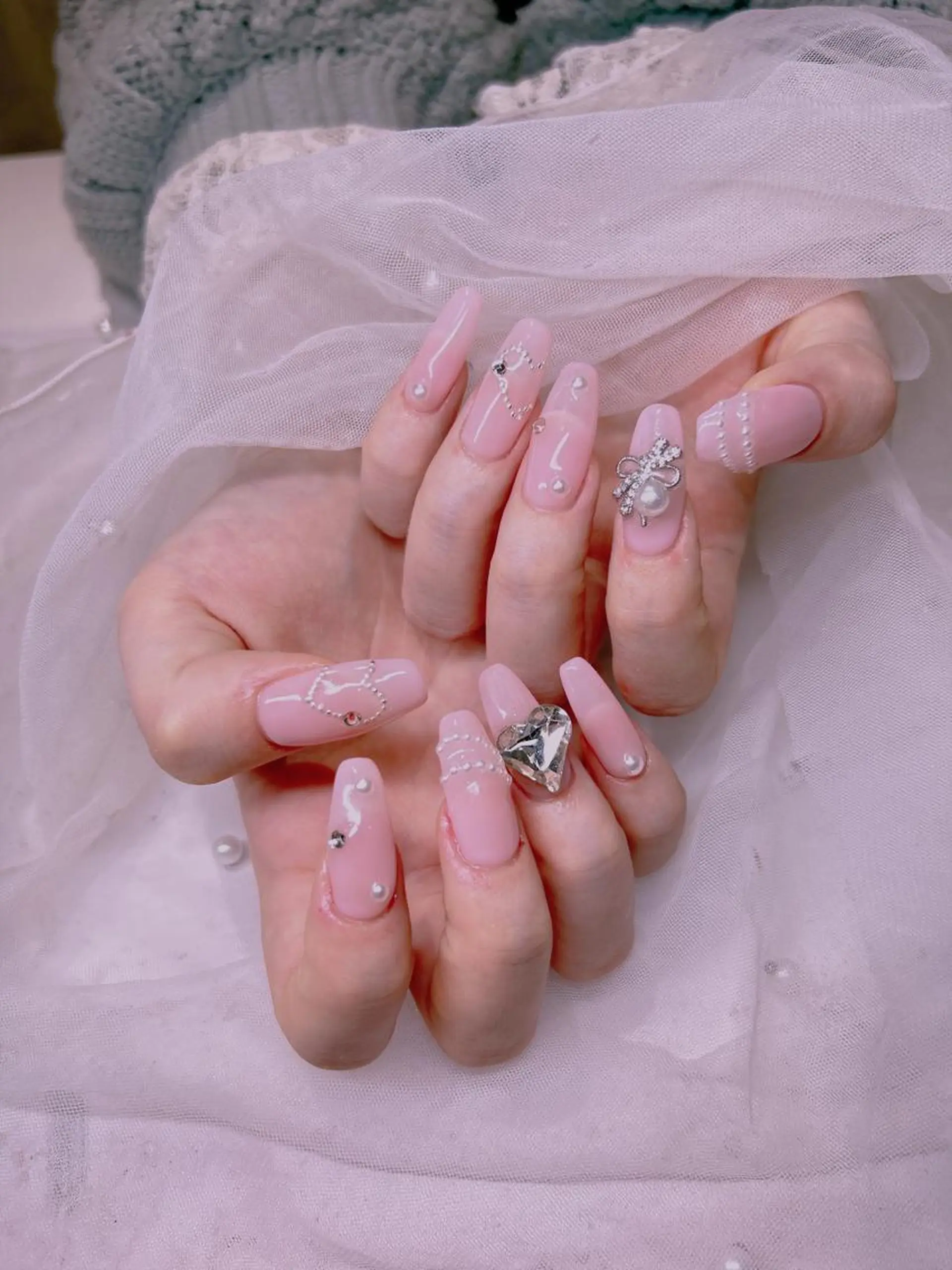 ネイル ハンドネイル 長さだし専門店 M2　rikaのネイルデザイン