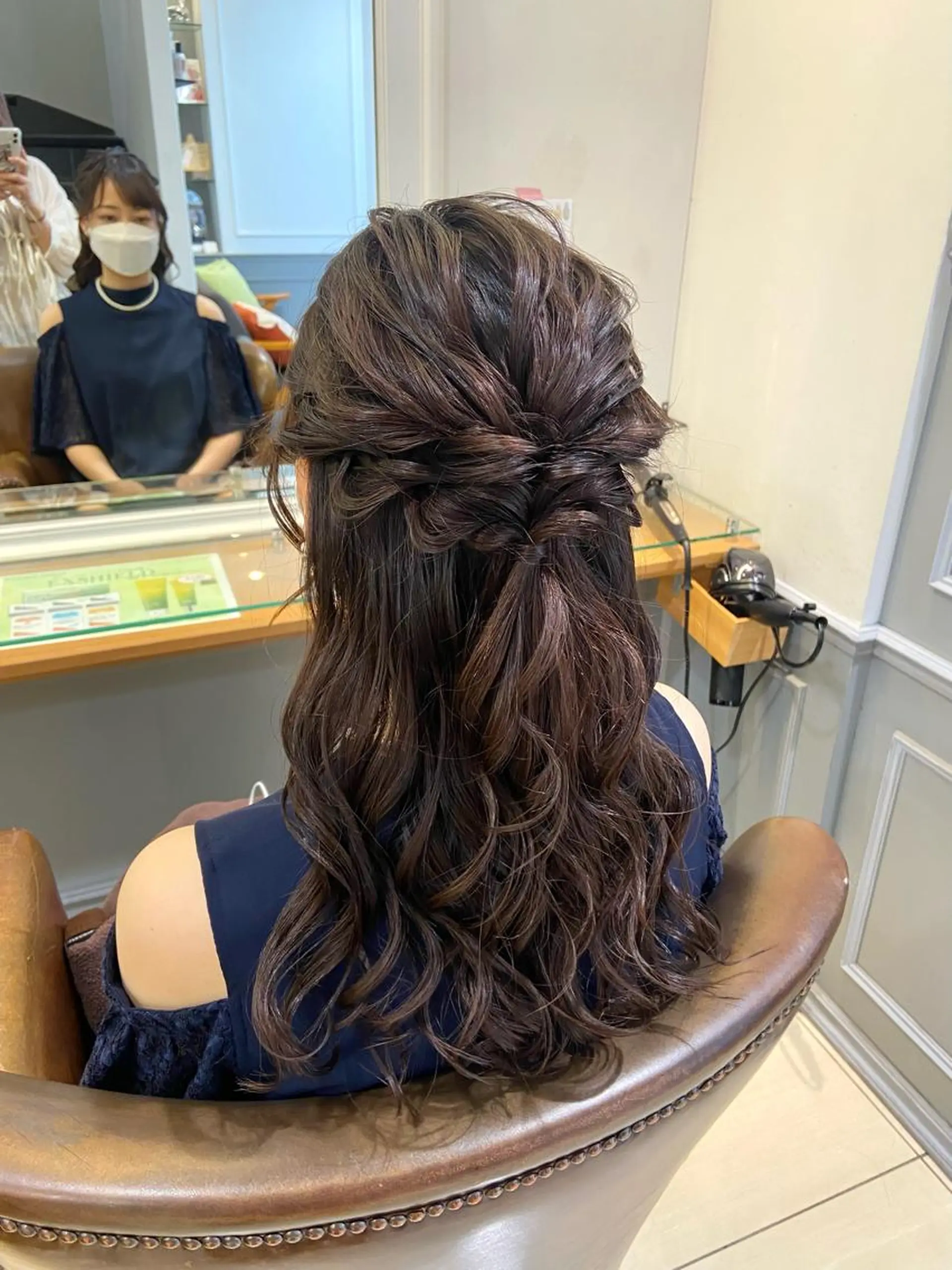 ヘアアレンジ ハーフアップ 結婚式・ブライダル 🫧 nanaco🫧のヘアスタイル