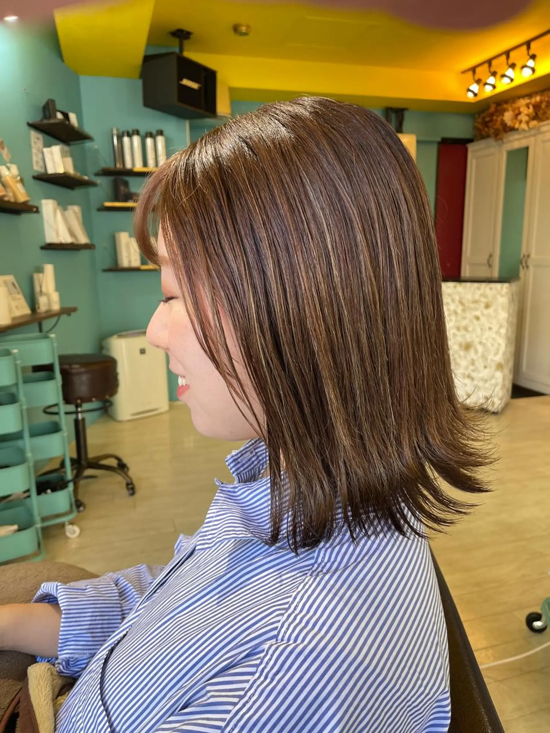 ミディアム アッシュ ヘアカラー Share  Salon  Reco【GARDEN】所属・末石 智のヘアスタイル