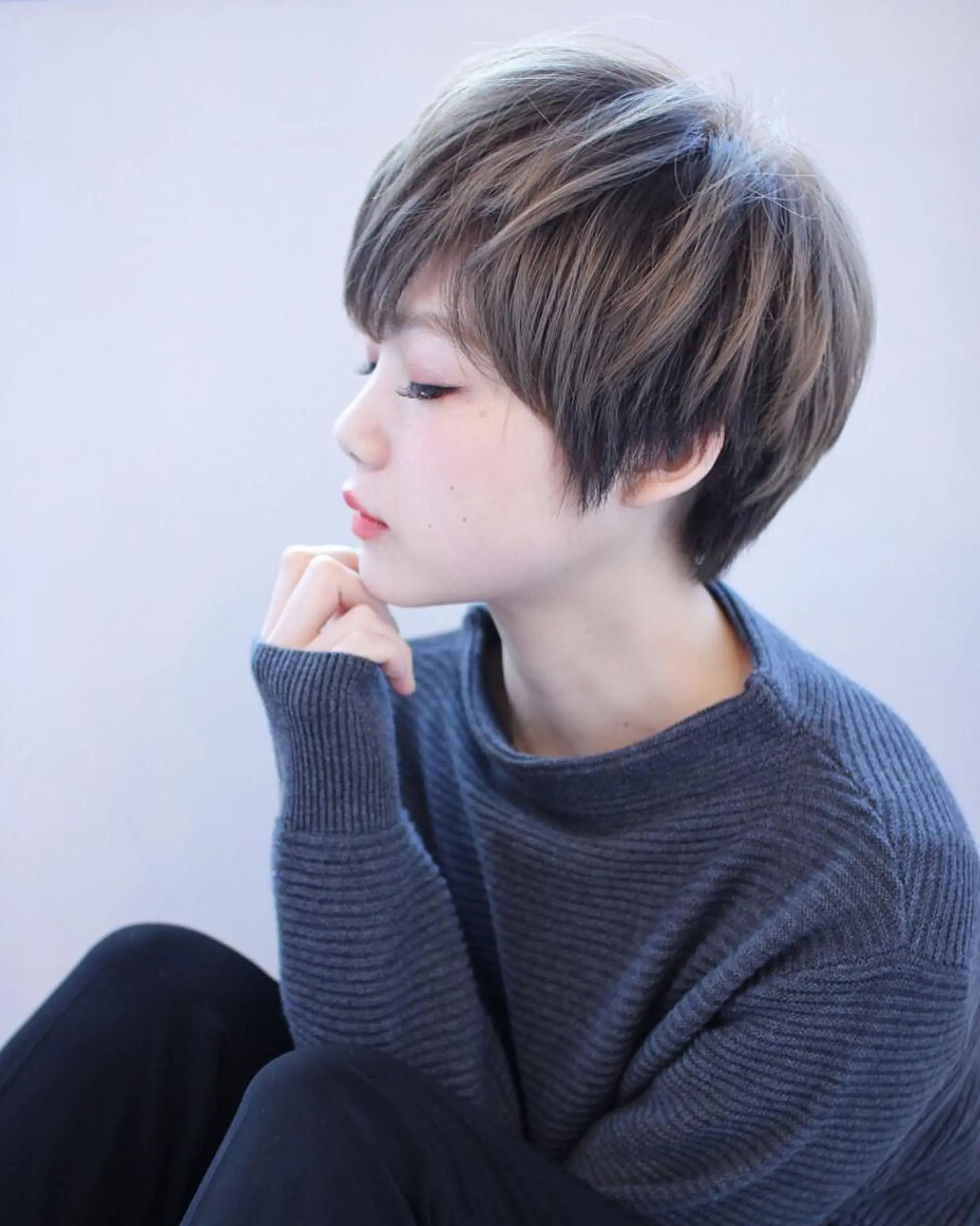 ショート 縮毛矯正/ショート/ レイヤー/畑中正敏のヘアスタイル