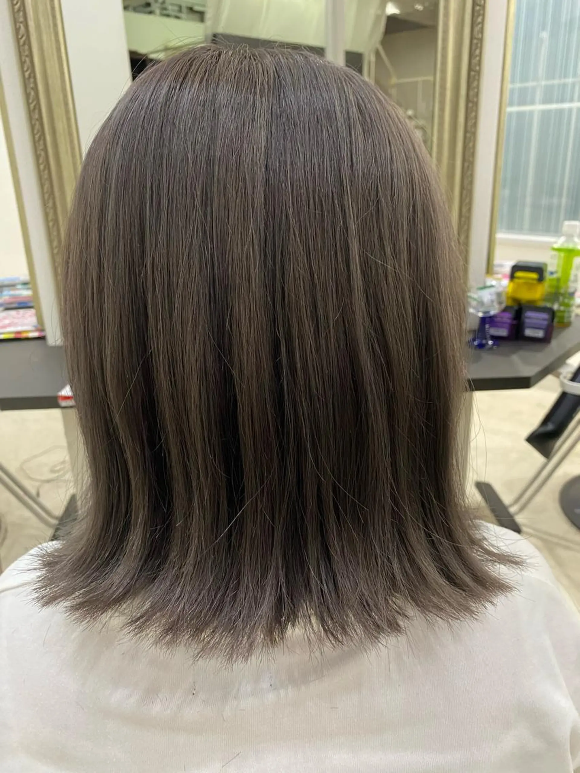 カラー アッシュ アッシュグレー アッシュグレージュ ブリーチ グレージュ 羽澤 亨威【髪質改善】のヘアスタイル