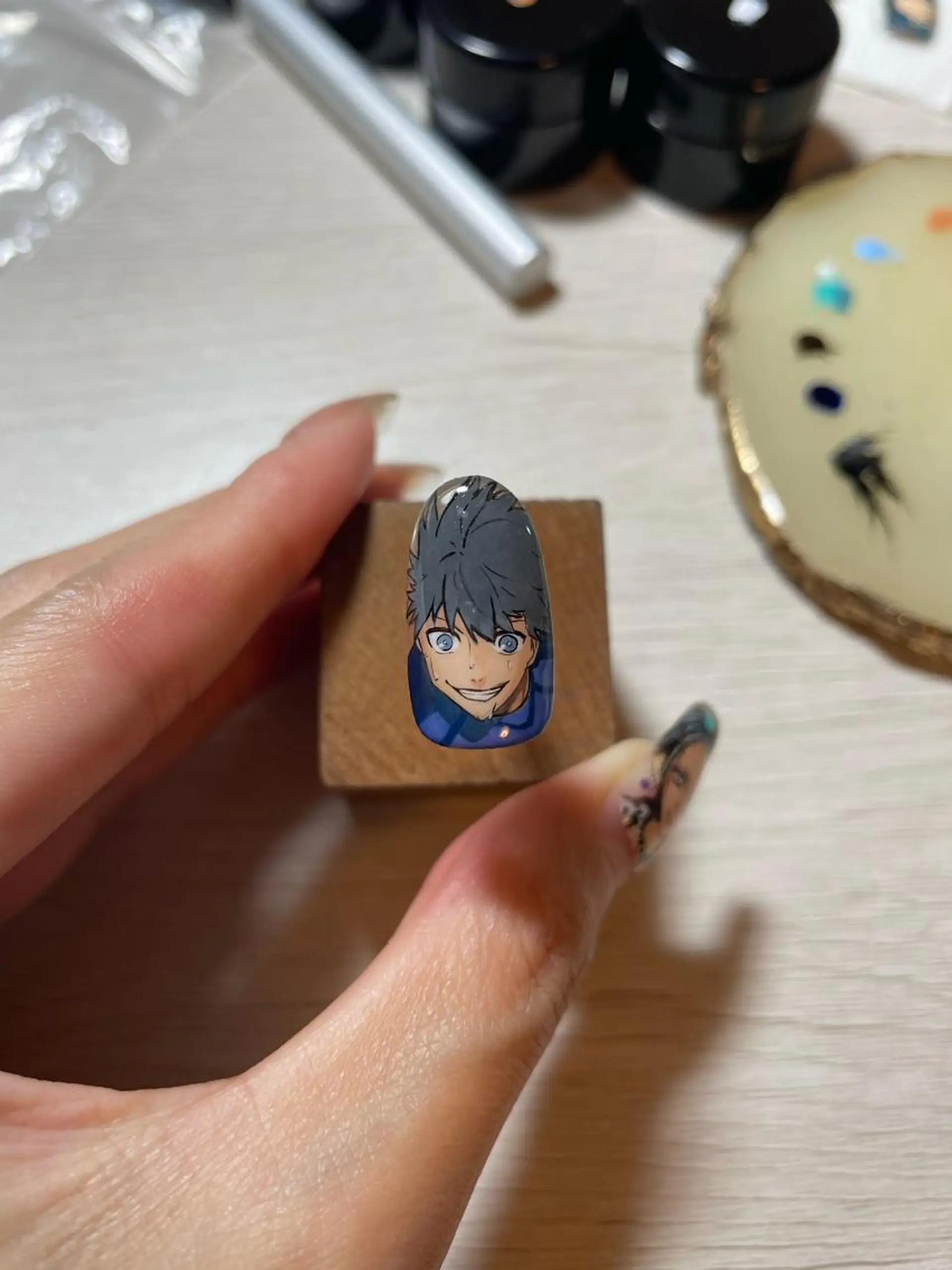 ネイル ブルー NAIL SALON le'anaのネイルデザイン