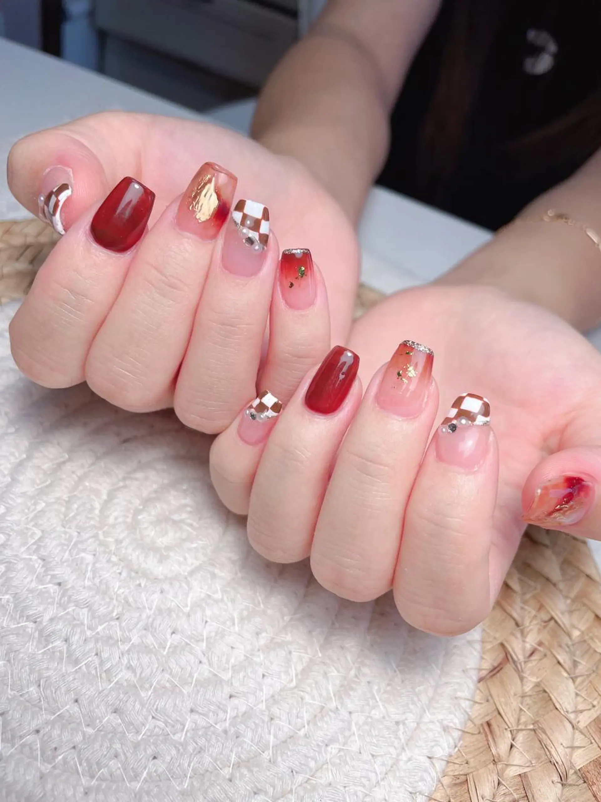 ネイル ハンドネイル M🌷nail 長さだし専門店のネイルデザイン