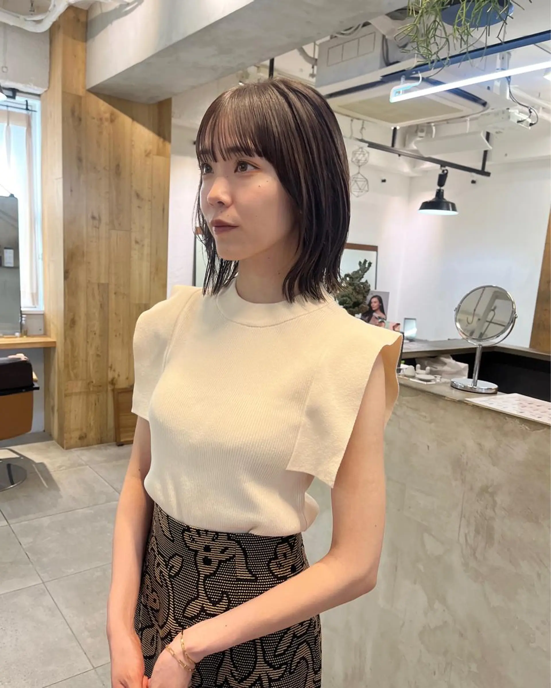 ミディアム カット ヘッドスパ オリーブ/縮毛♡ Natsuno🩰のヘアスタイル