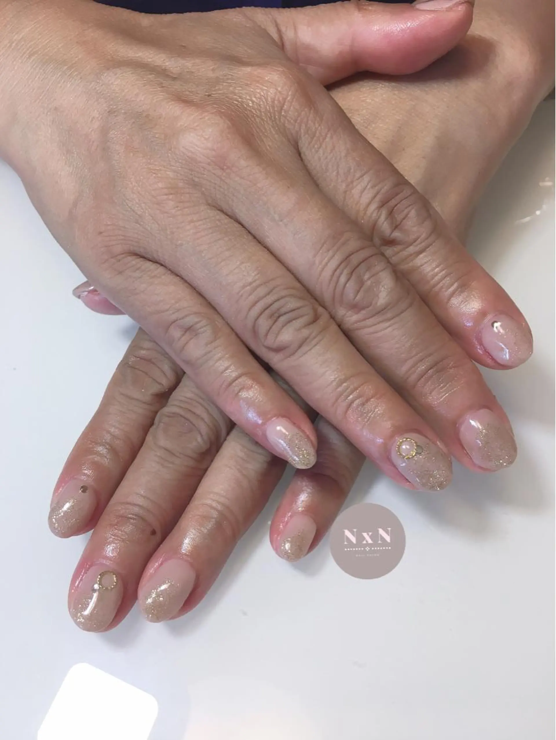 ネイル ジェルネイル オフィスネイル ぷっくりネイル nail salon N×Nのネイルデザイン