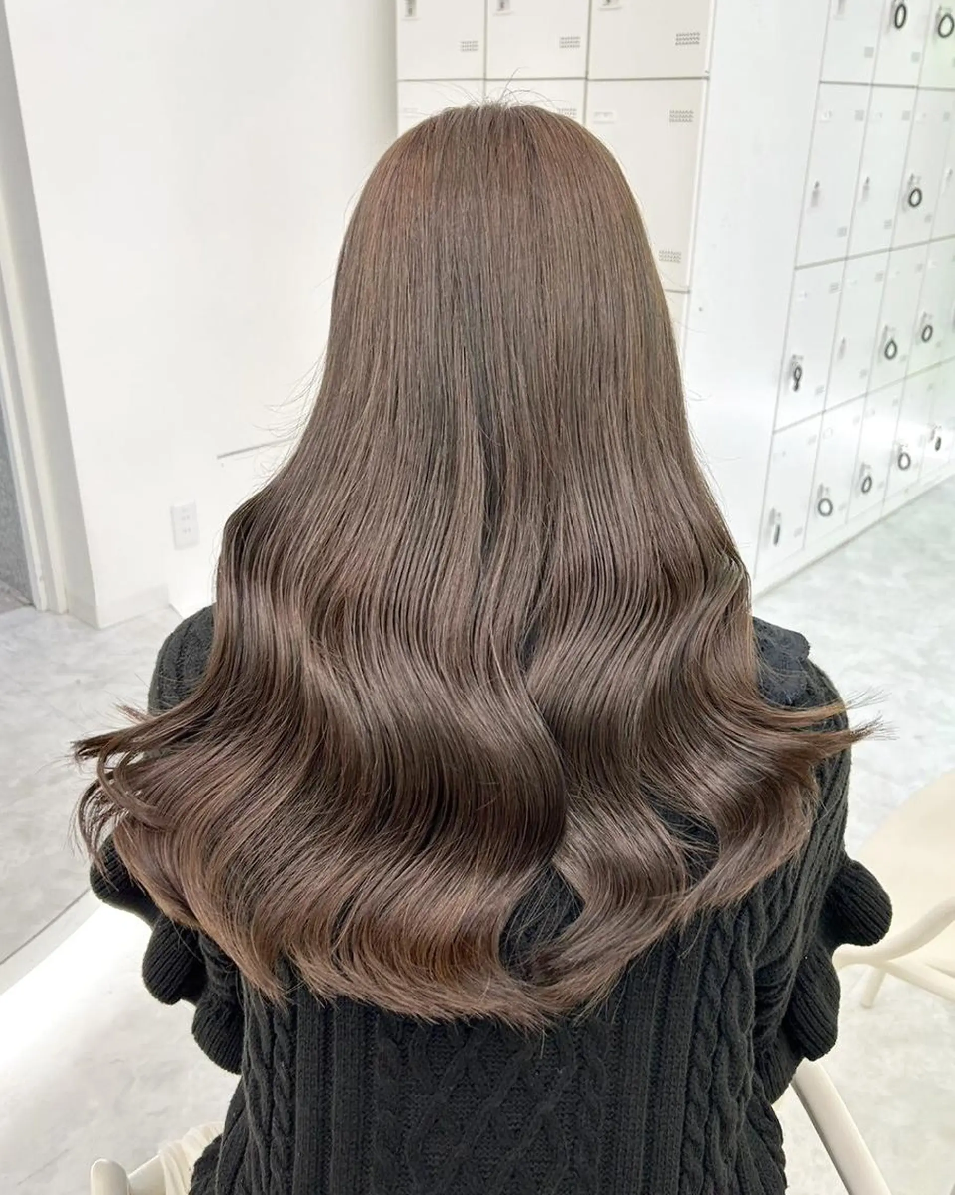 ロング カラー カット ヘアカラー 韓国風レイヤー透明感 艶髪カラー/岡田悠希のヘアスタイル
