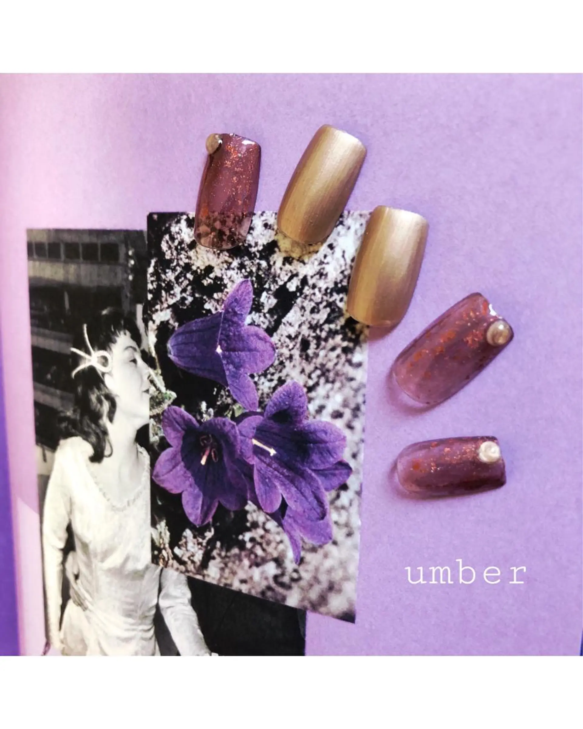 ネイル ハンドネイル umber 三茶1分のネイルデザイン