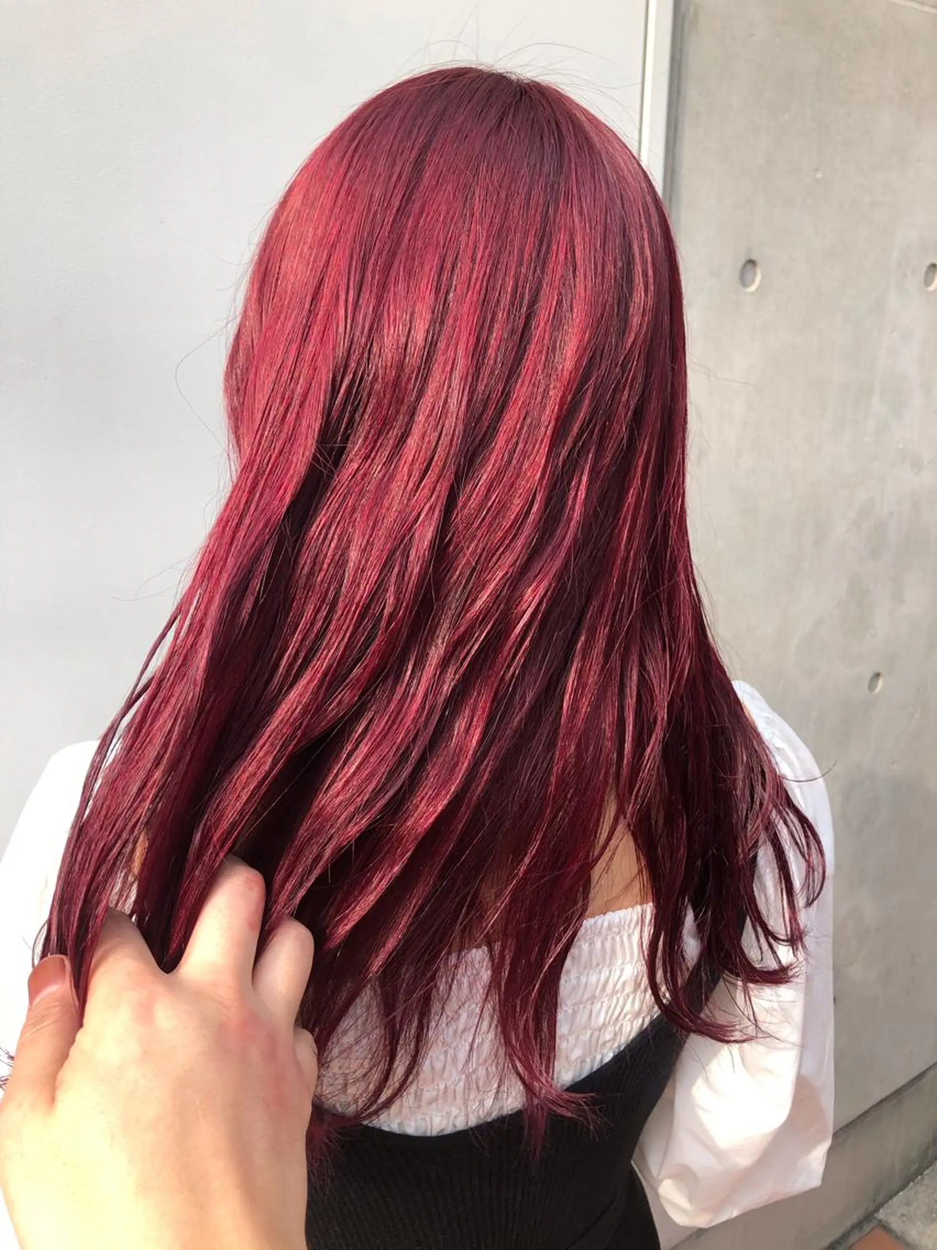 ロング カラー ブリーチ ケアブリーチ ダブルカラー 似合わせ/ブリーチ カラー.岡田友仁のヘアスタイル