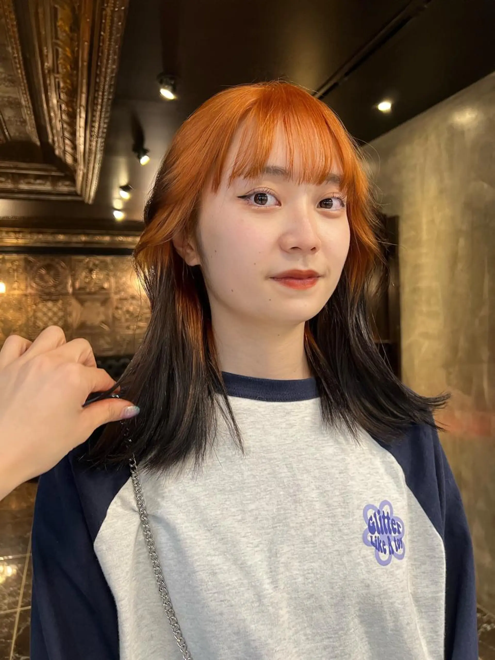 セミロング カラー カット ヘアカラー 圧倒的デザイン力 店長🎨RENAのヘアスタイル