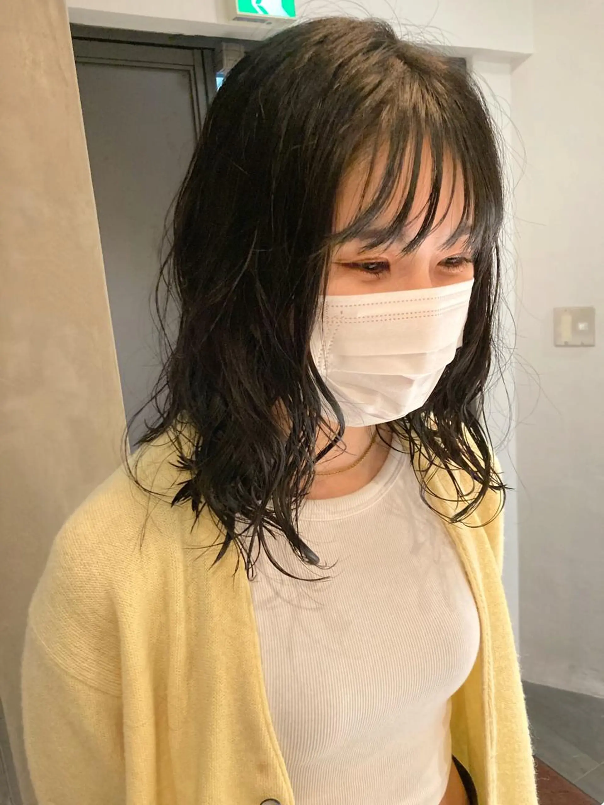 セミロング パーマ 🛑柔らか透明感 カラー🛑大谷のヘアスタイル
