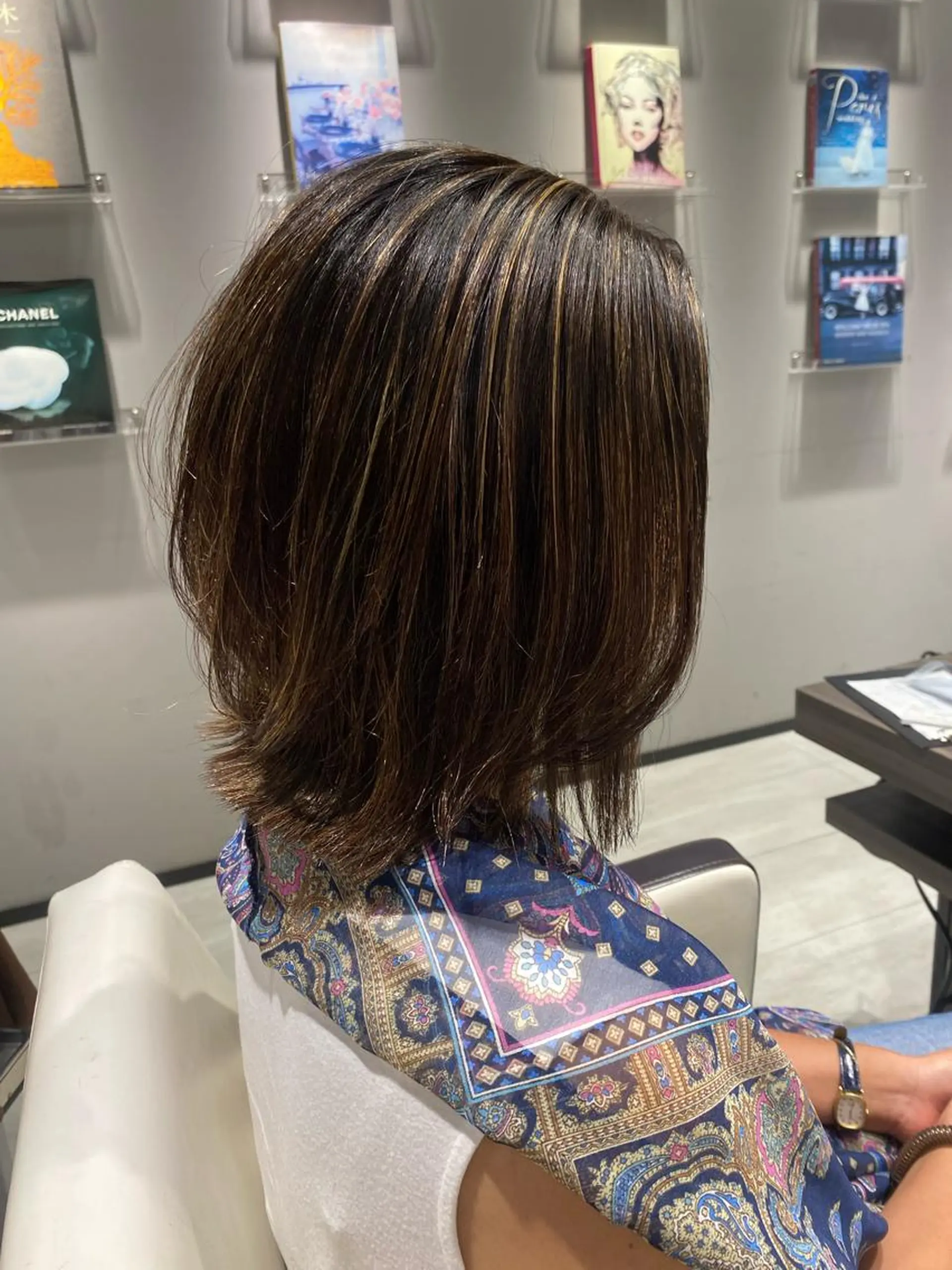 ミディアム カラー ヘアカラー 宇田川 大輝のヘアスタイル