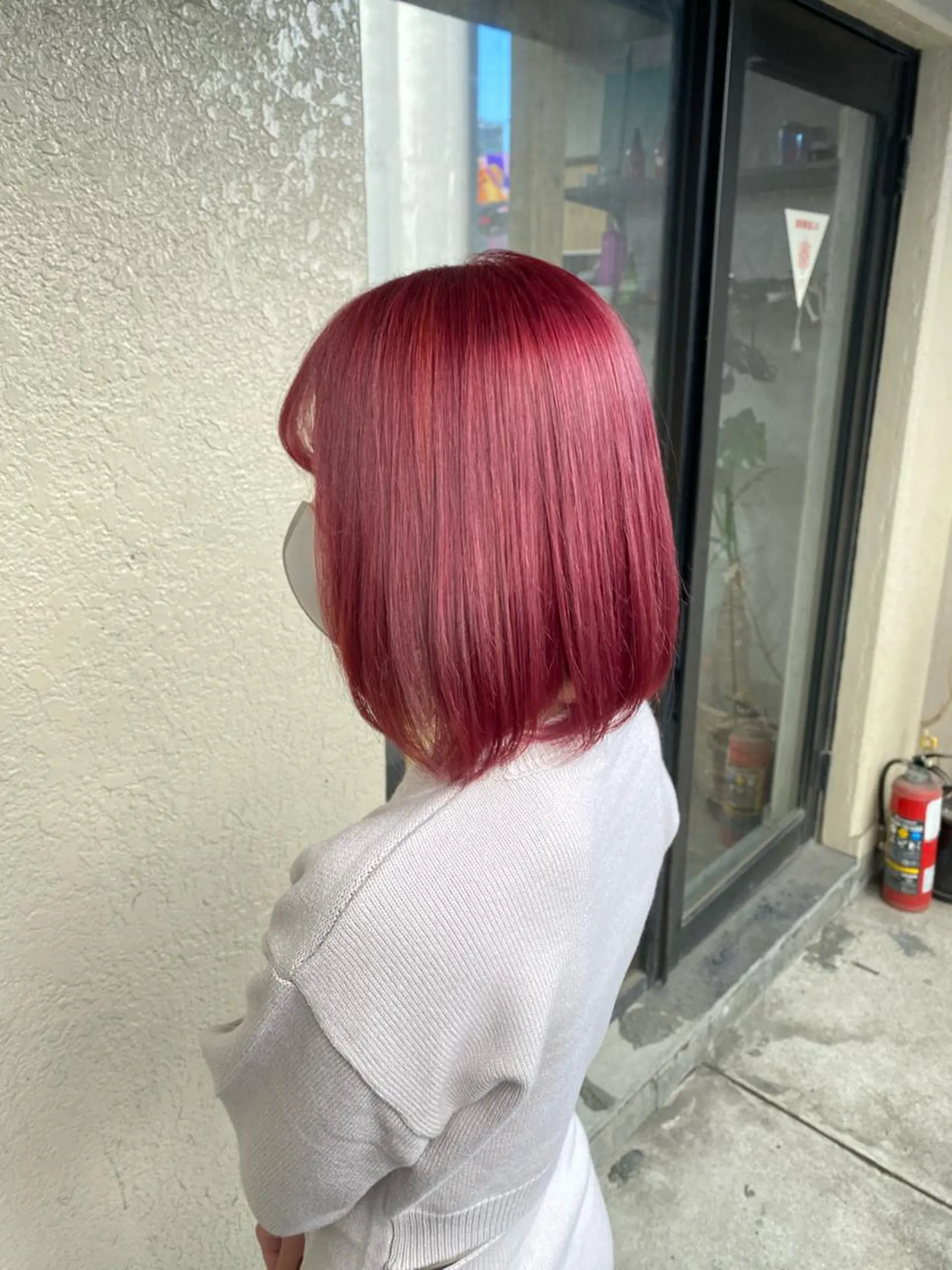 ミディアム カラー 髪質改善/レイヤー カット手塚奨のヘアスタイル