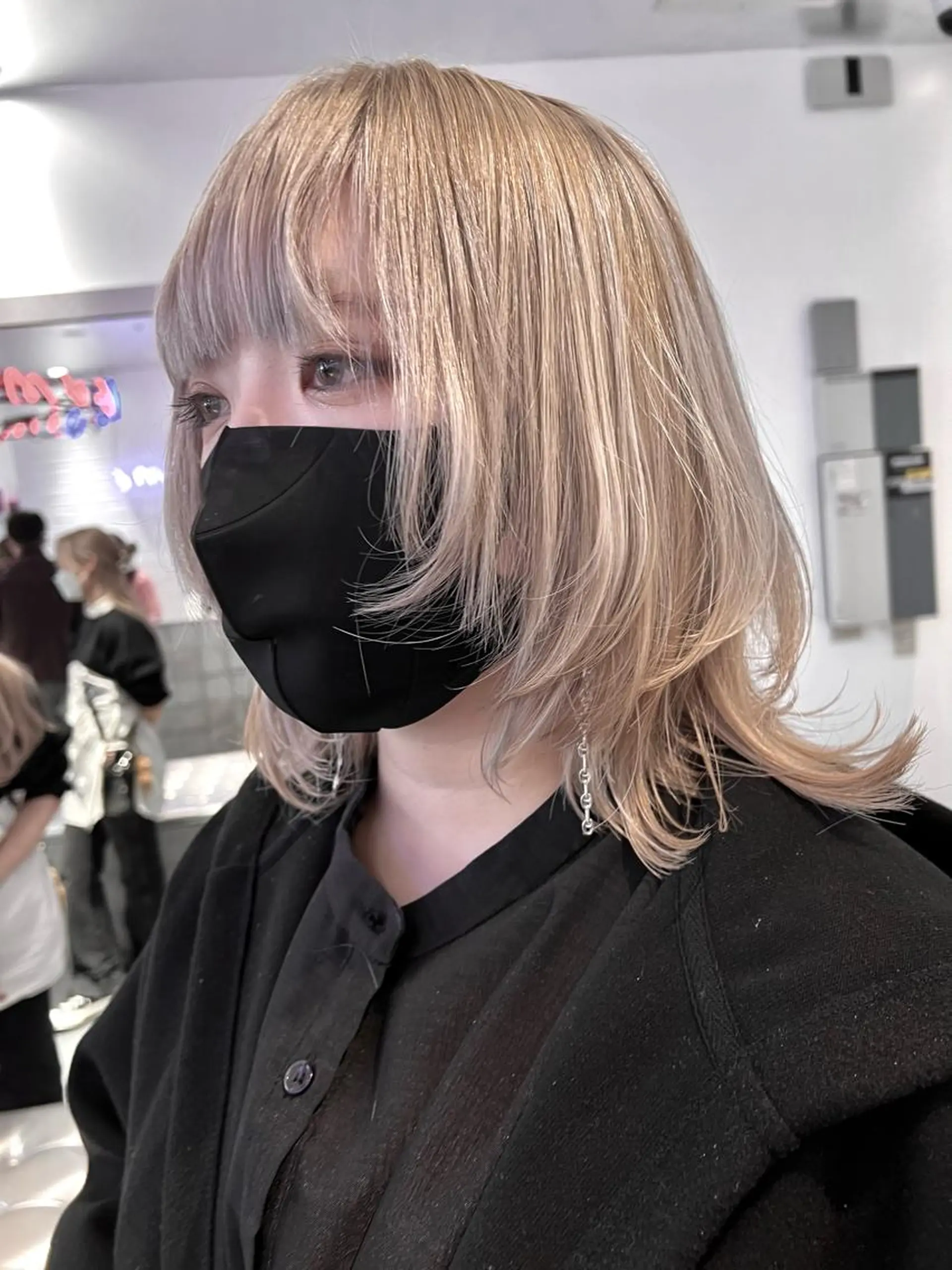 セミロング カラー ヘアアレンジ カット ヘアカラー トリートメント ヘアセット 🐺ウルフの神🐺 /カラー/けいすけのヘアスタイル