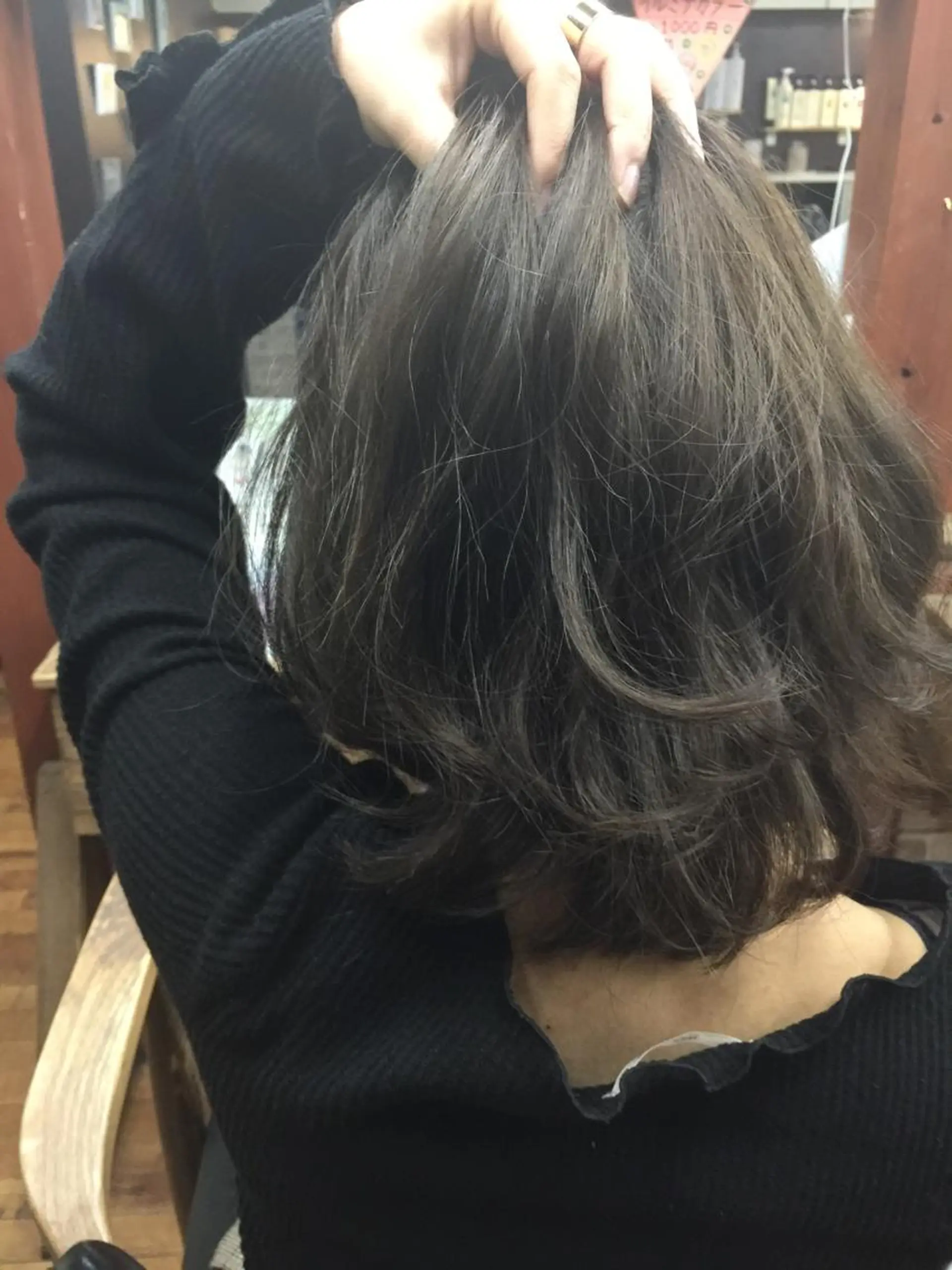 ミディアム カラー ブルーカラー ブルージュ 中村 海のヘアスタイル