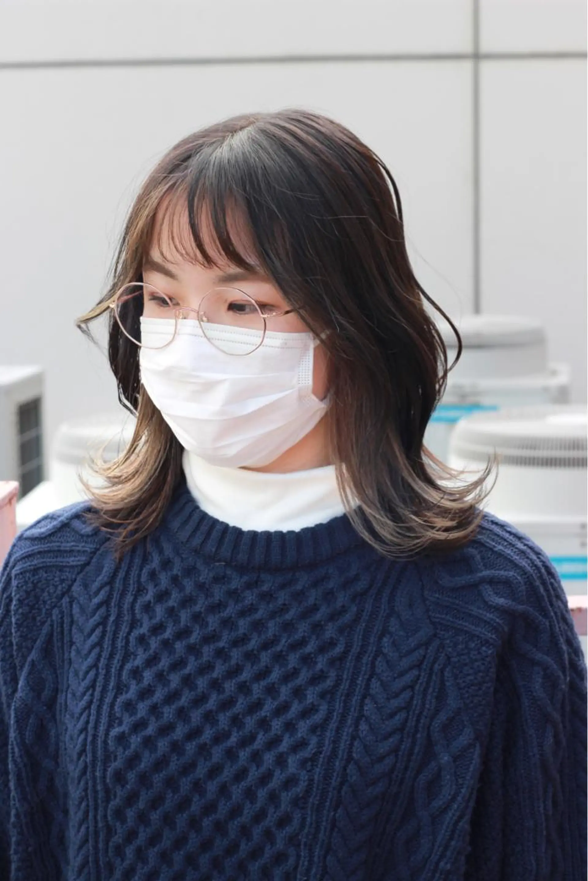 ミディアム カラー グレージュ インナーカラー ミルクティーグレージュ ヘアカラー Viage （ビアージュ）のヘアスタイル