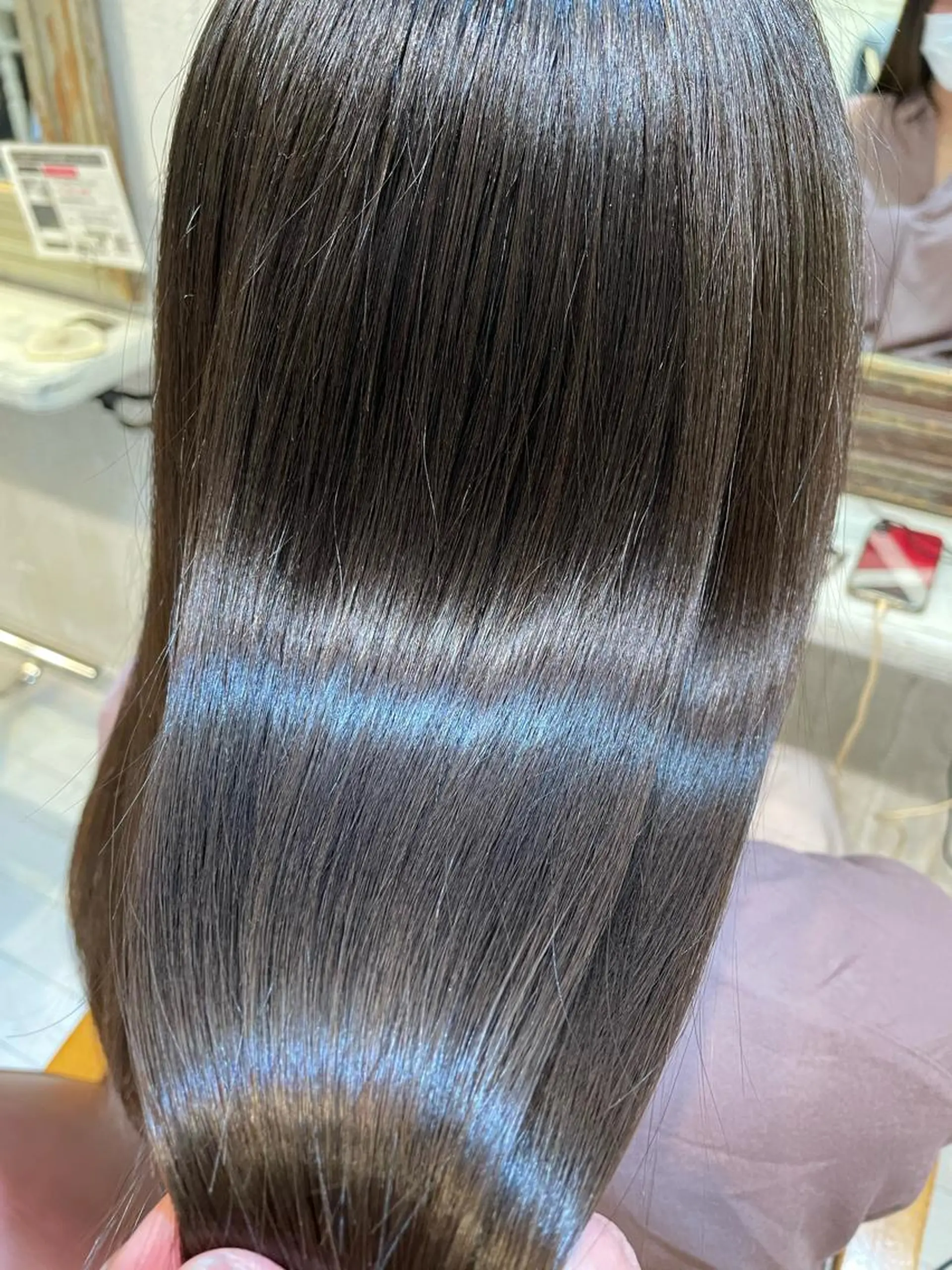 ロング くせ毛 縮毛矯正 トリートメント 髪質改善／ブリーチ 宮武　湧斗のヘアスタイル