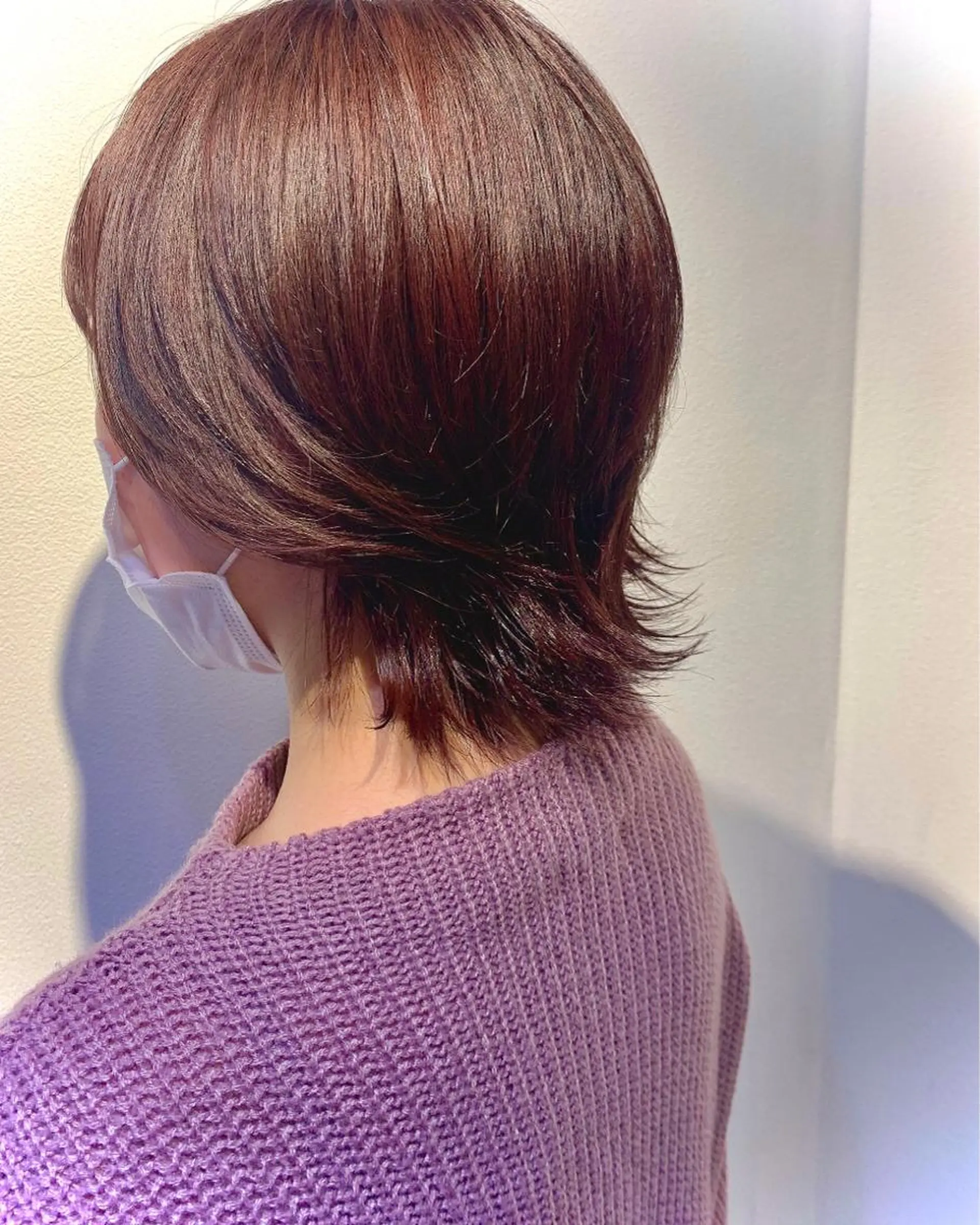 ショート カラー レッドカラー Saki💛心斎橋 レイヤー/艶髪のヘアスタイル