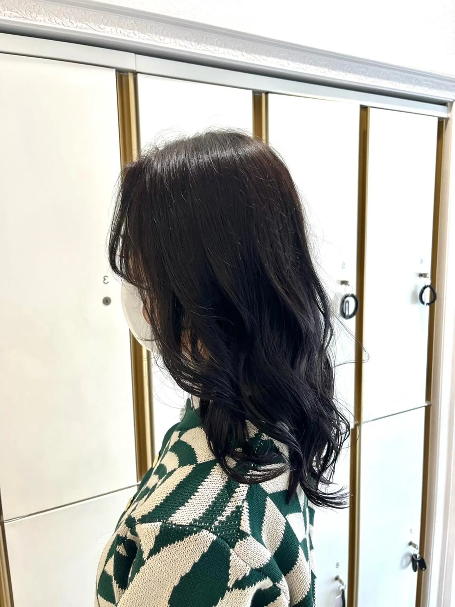 セミロング ヘアカラー バレイヤージュ/ヘア アレンジ/shionのヘアスタイル