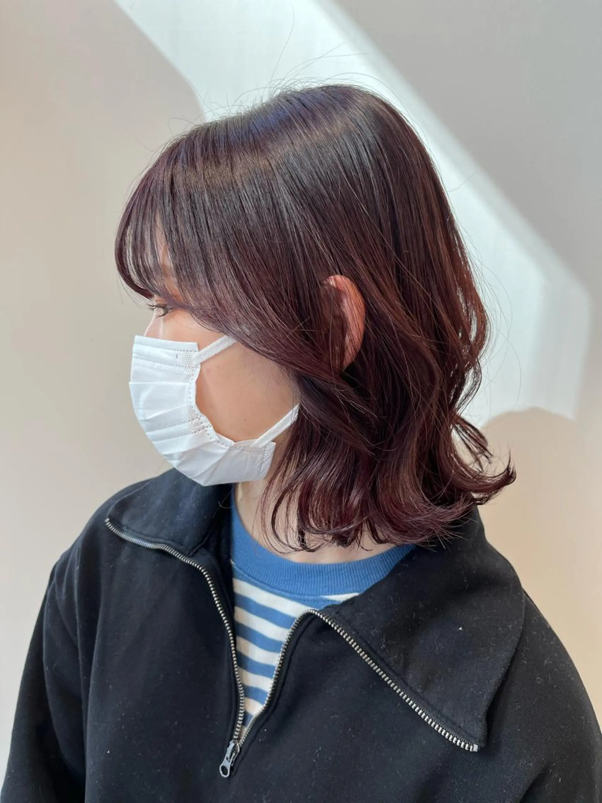 ミディアム カラー カシス ピンクカラー ヘアカラー レイヤー⭐️カラー ⭐️平川雅史のヘアスタイル