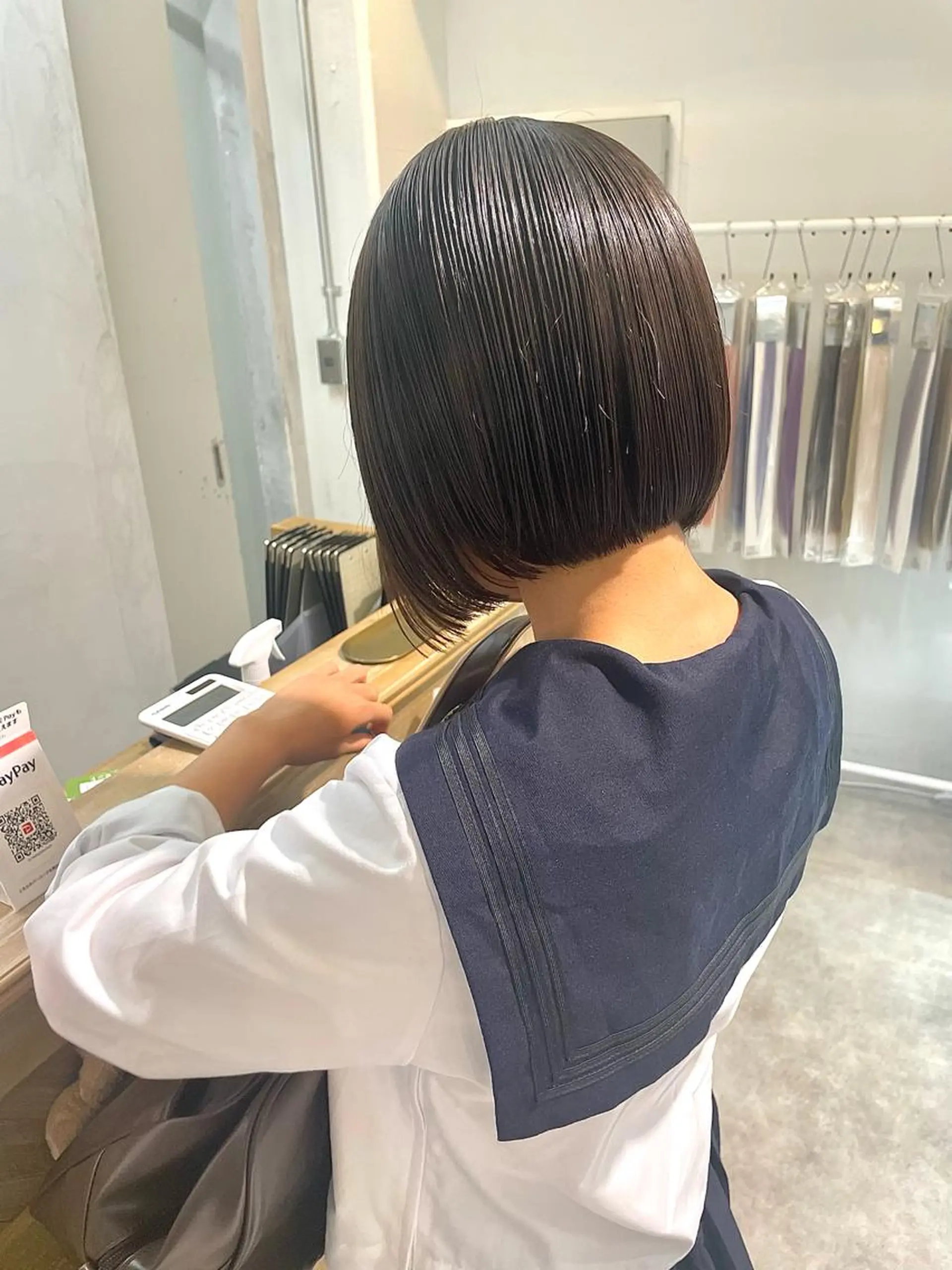 ショート カット トリートメント 田中大星 /ボブ 縮毛矯正のヘアスタイル