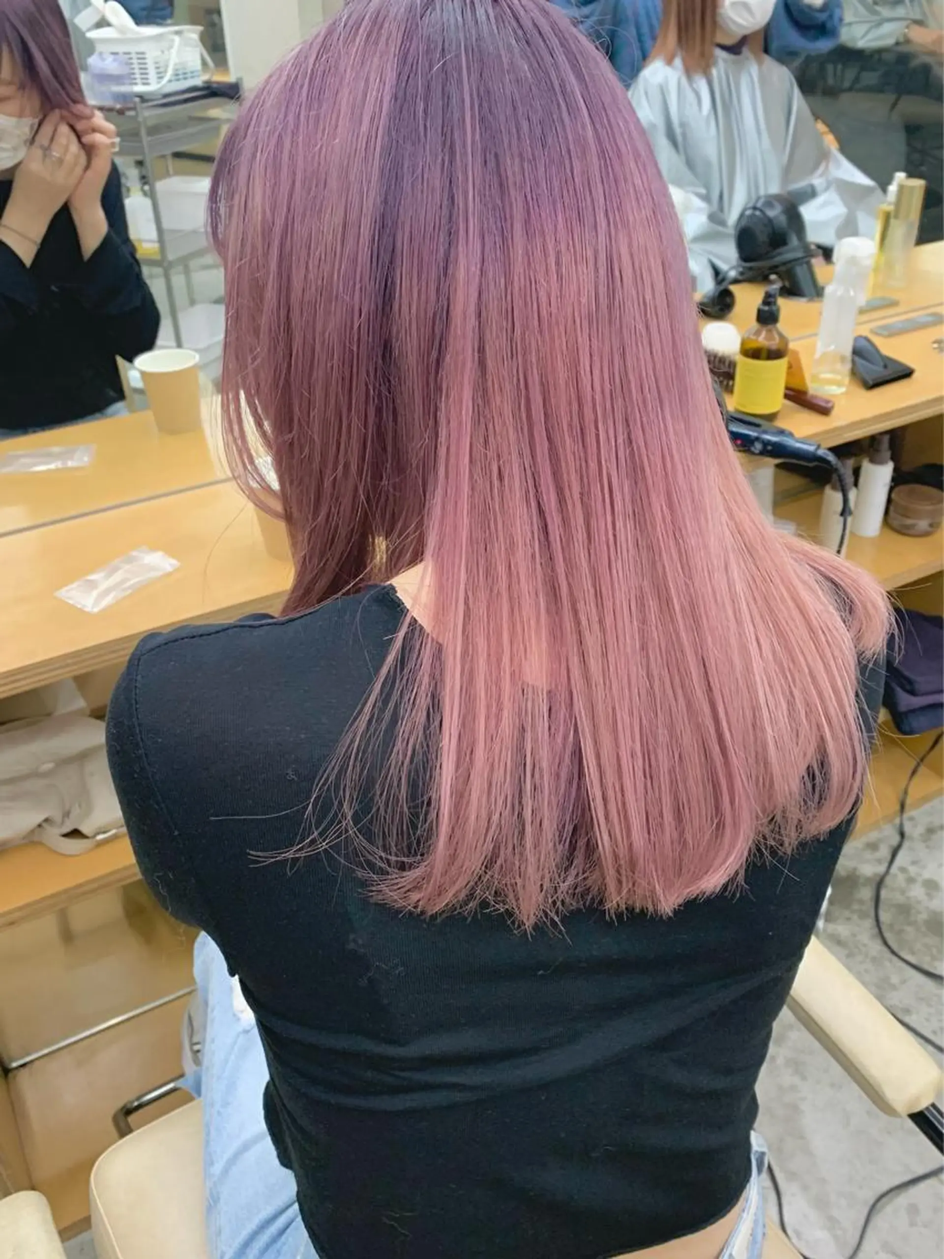 セミロング カラー suu所属・🐝 hachi🐝のヘアスタイル